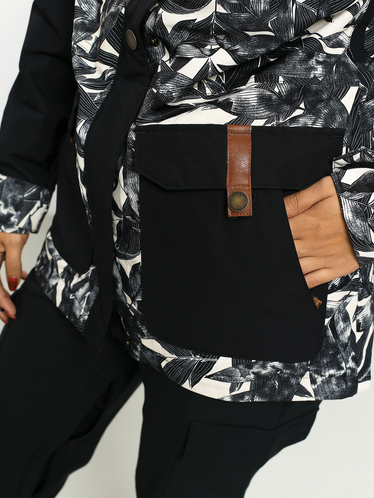 Damska Kurtka snowboardowa Roxy Andie (hawaiian palm leaf)