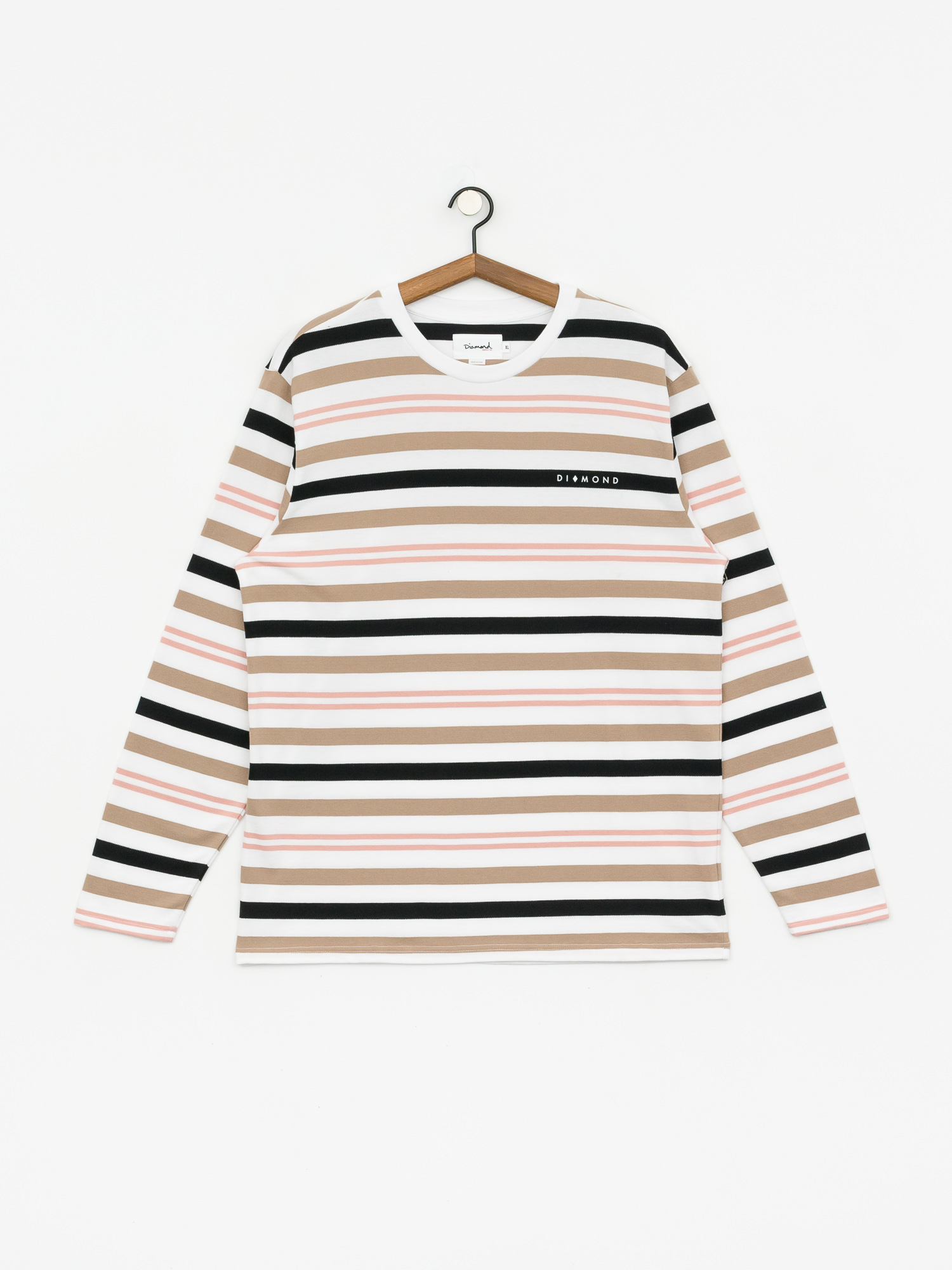 Longsleeve Diamond Supply Co. Marquise Striped (white)