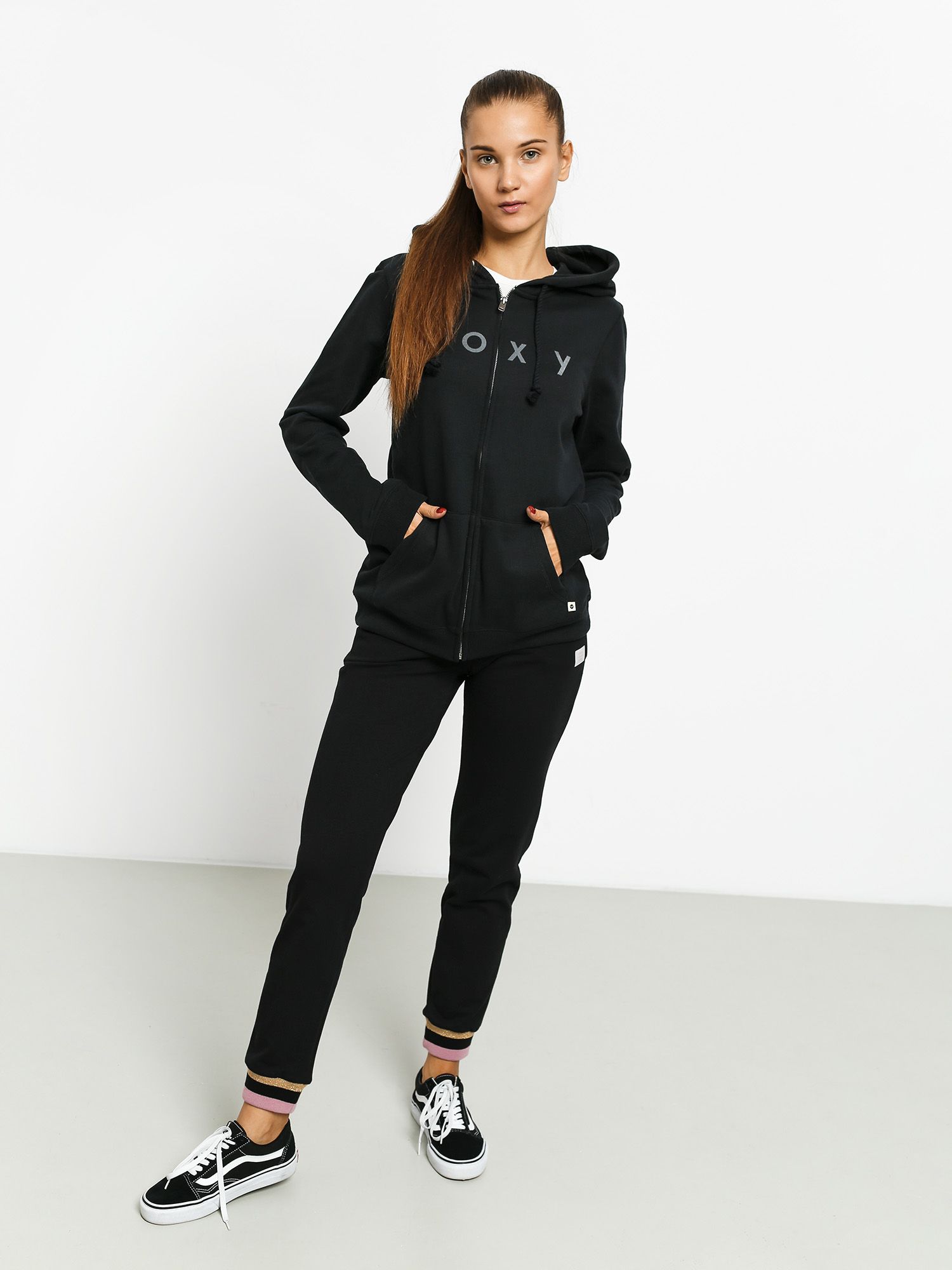 Bluza z kapturem Roxy Cosmic Nights ZHD Wmn (anthracite)