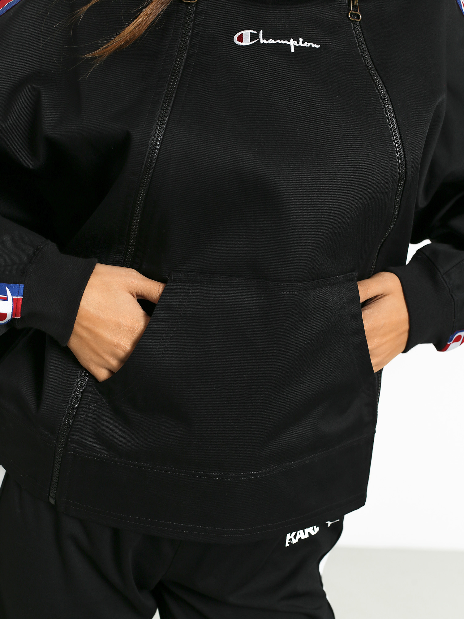 Bluza z kapturem Champion Diagonal Hooded Full Zip ZHD Wmn (nbk)