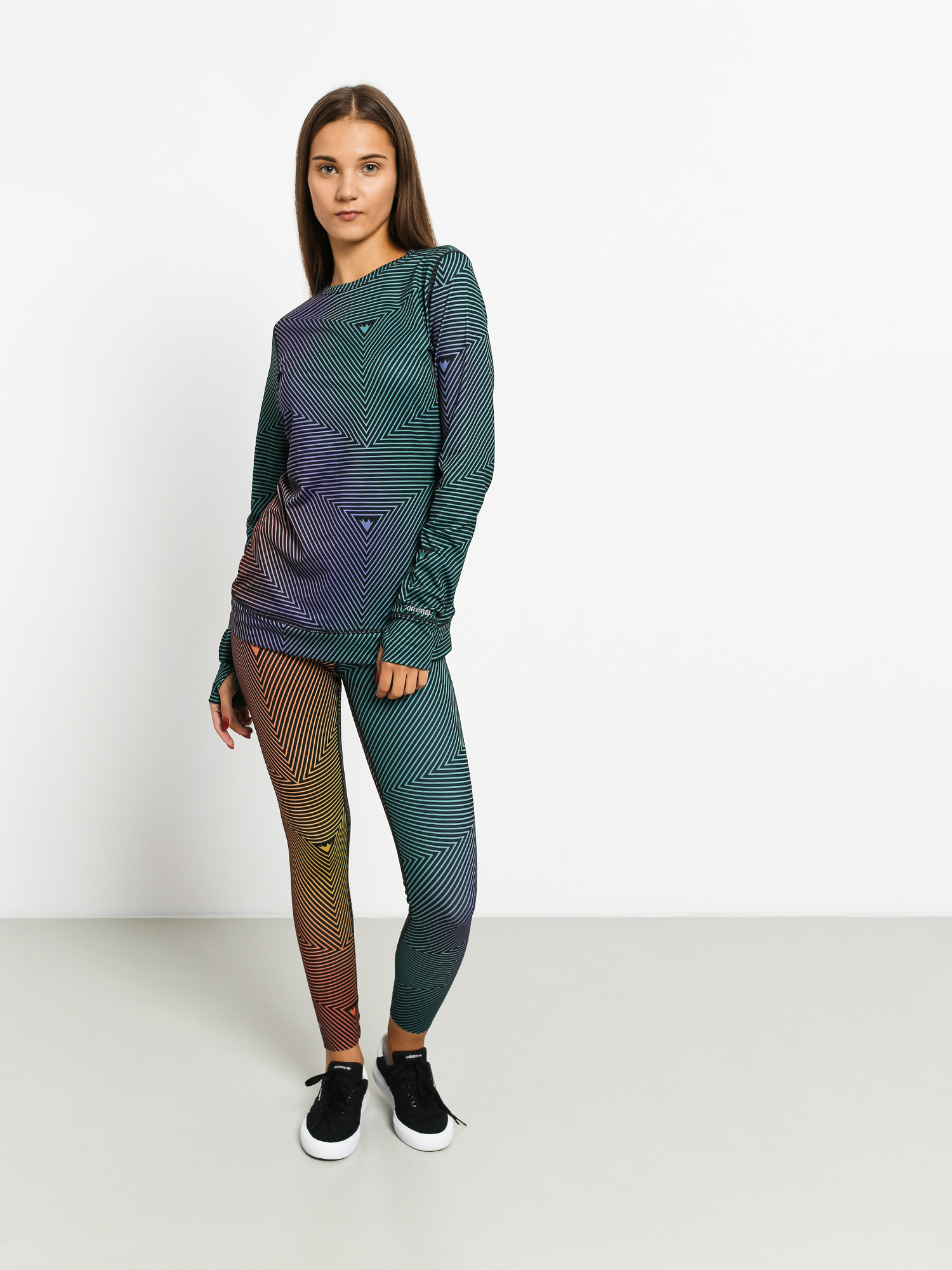 Damski Longsleeve aktywny Burton Midweight Crew (gradient spun out)