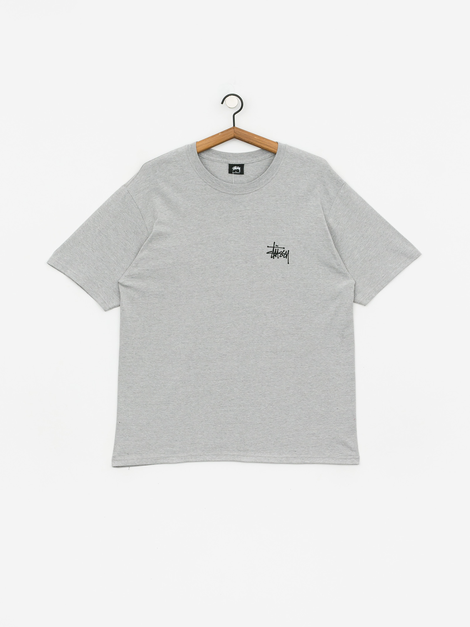 T-shirt Stussy Basic Stussy (grey heather)