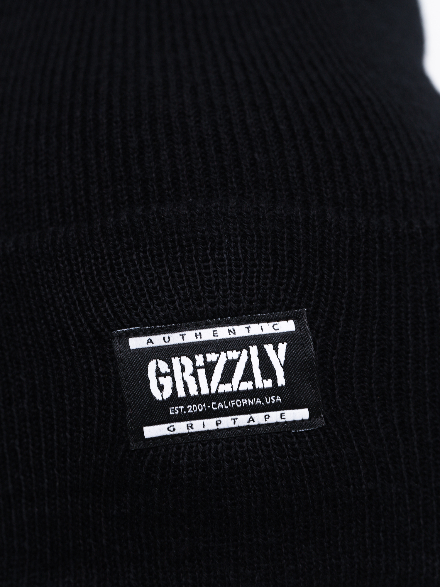Czapka zimowa Grizzly Griptape Labeled (black)