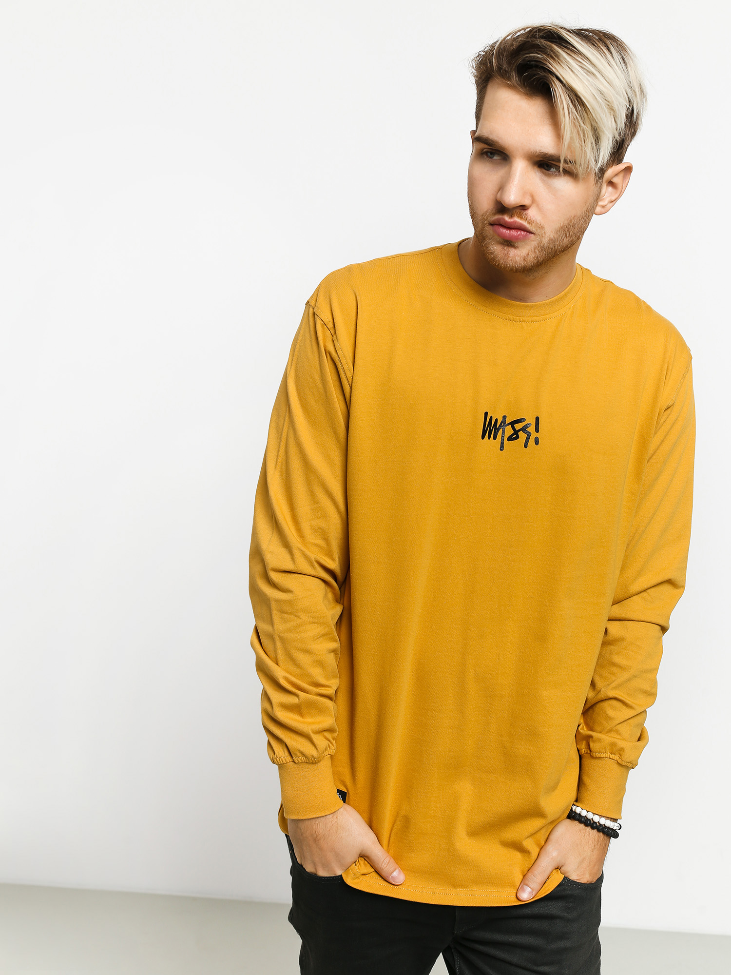 Longsleeve MassDnm Signature Small Logo (wheat)