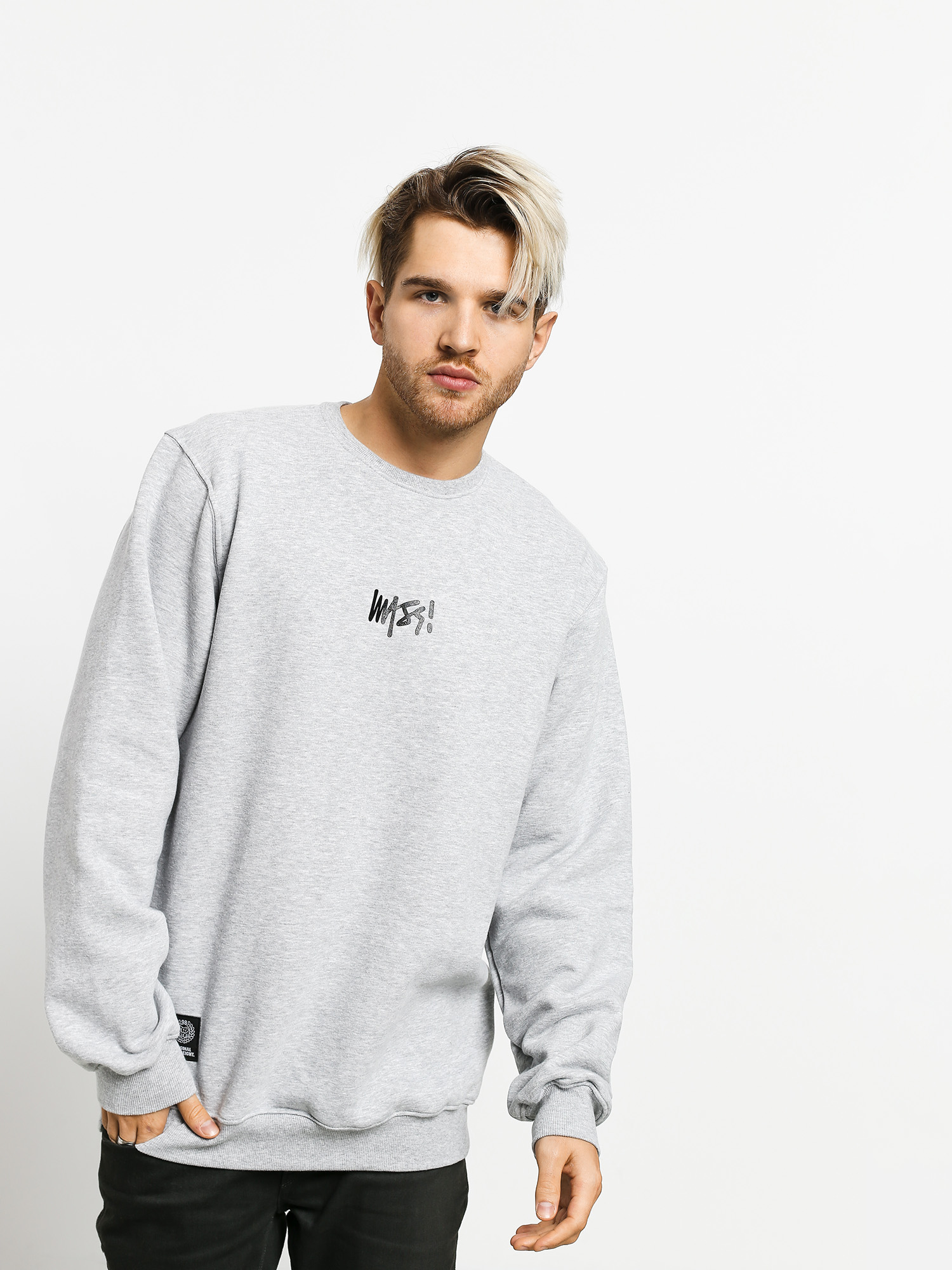 Bluza MassDnm Signature Small Logo (light heather grey)