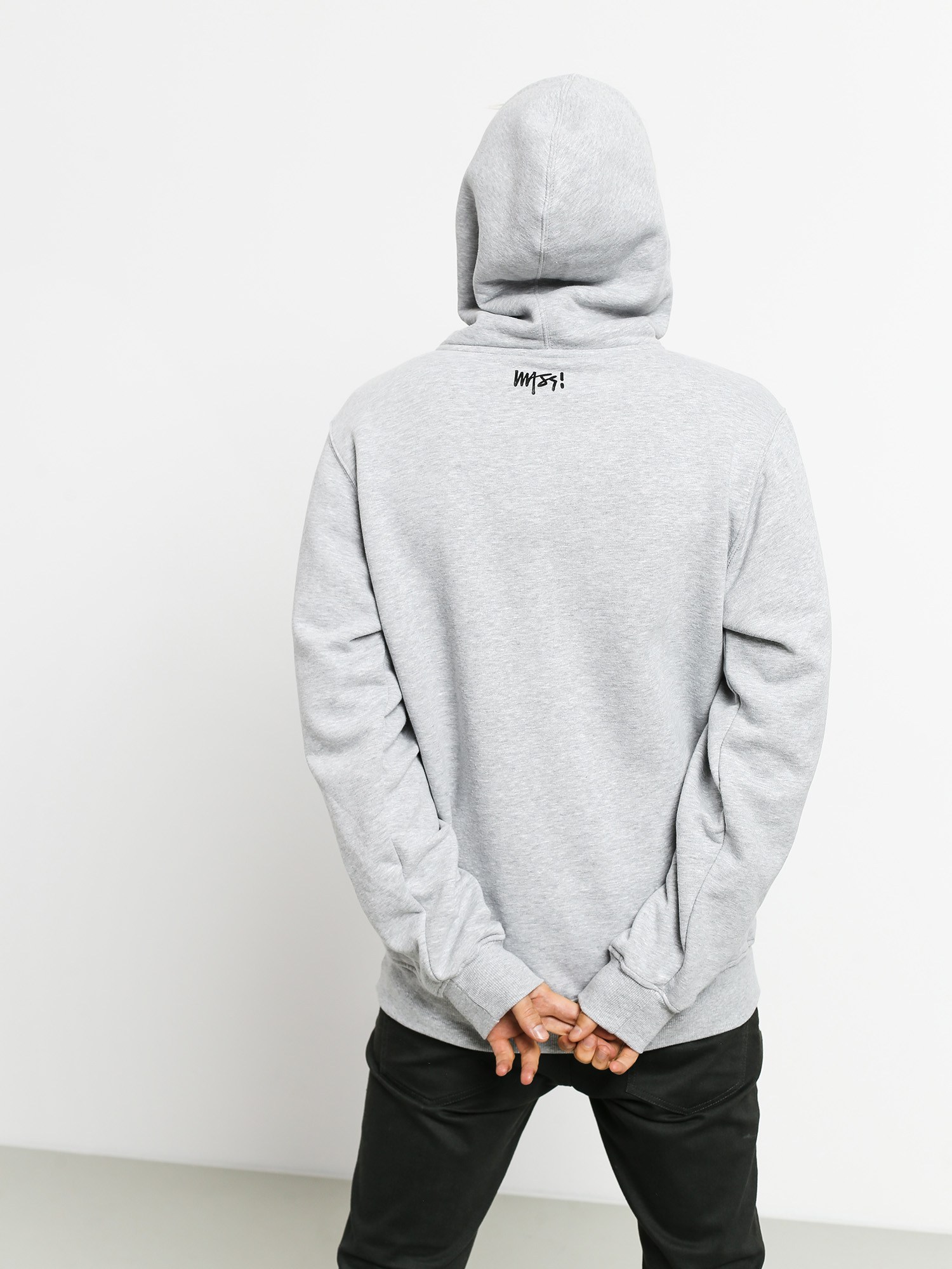 Bluza z kapturem MassDnm Signature Small Logo HD (light heather grey)