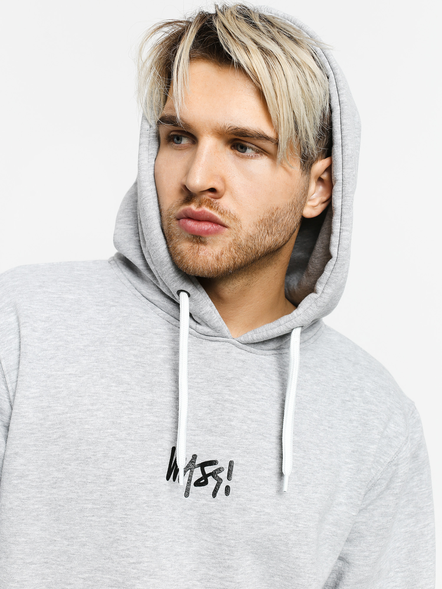 Bluza z kapturem MassDnm Signature Small Logo HD (light heather grey)