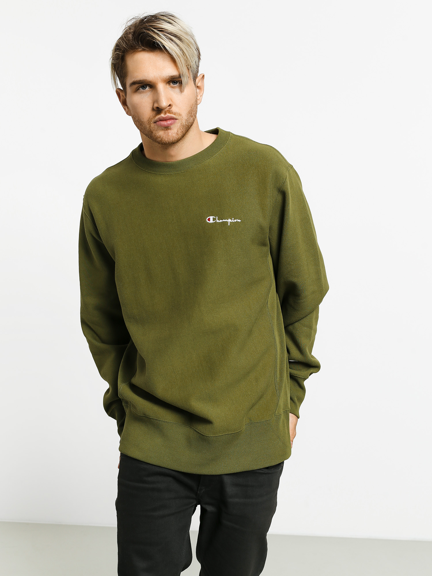 Bluza Champion Reverse Weave Crewneck Left Chest Logo (cpo)