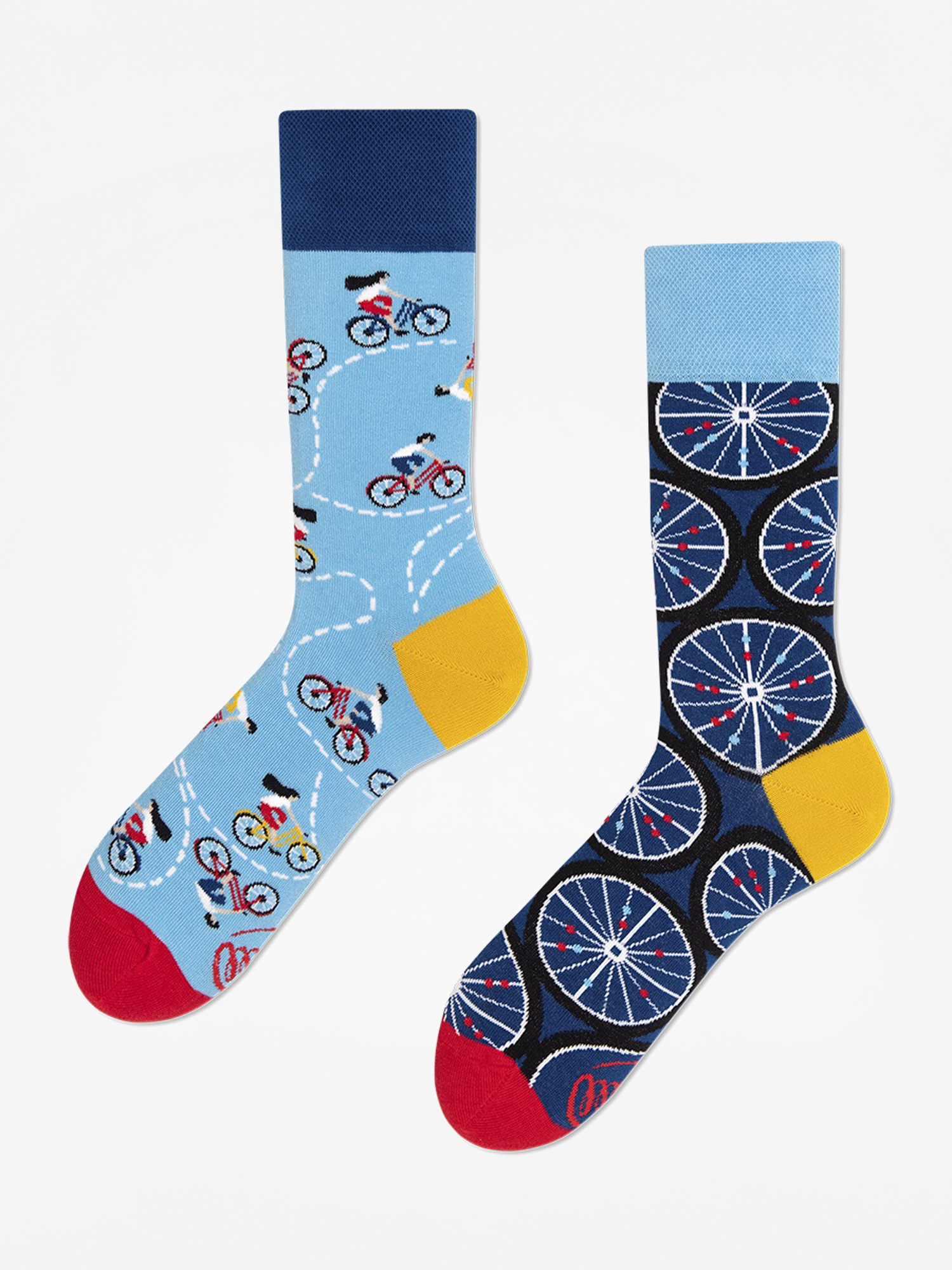 Skarpetki Many Mornings The Bicycles (light blue/navy)