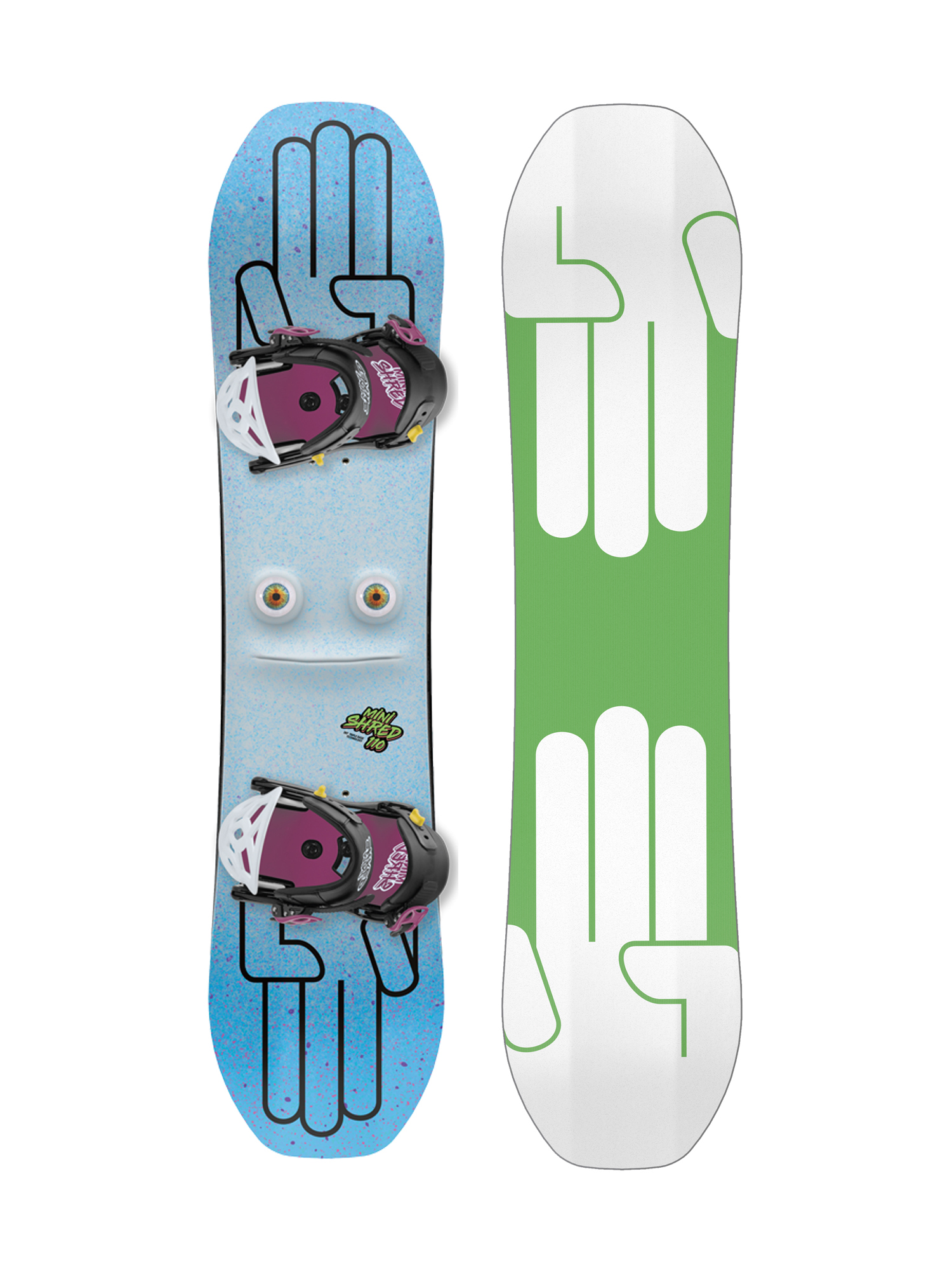 Zestaw snowboardowy Bataleon Minishred (green/white)