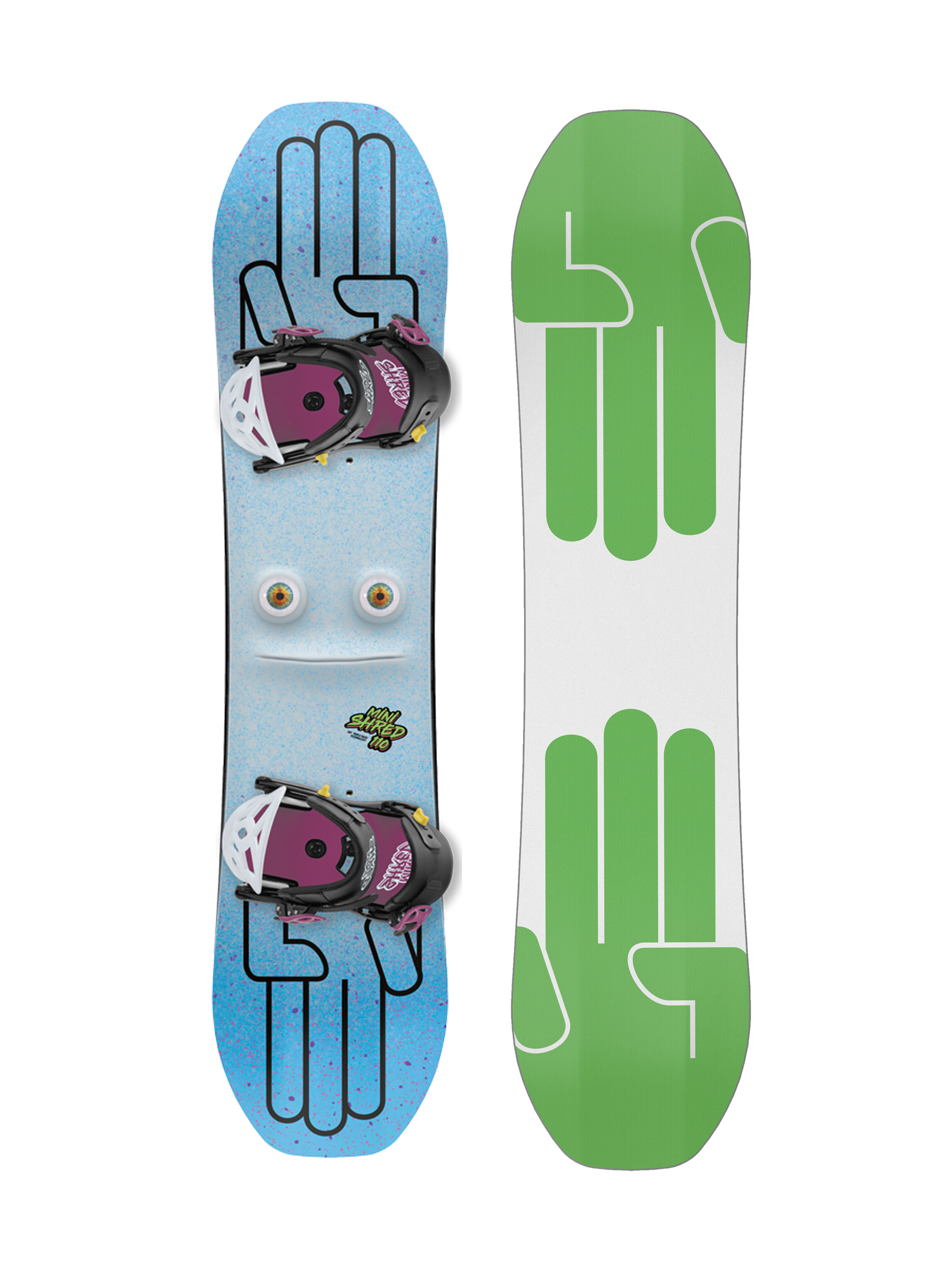 Zestaw snowboardowy Bataleon Minishred (white/green)