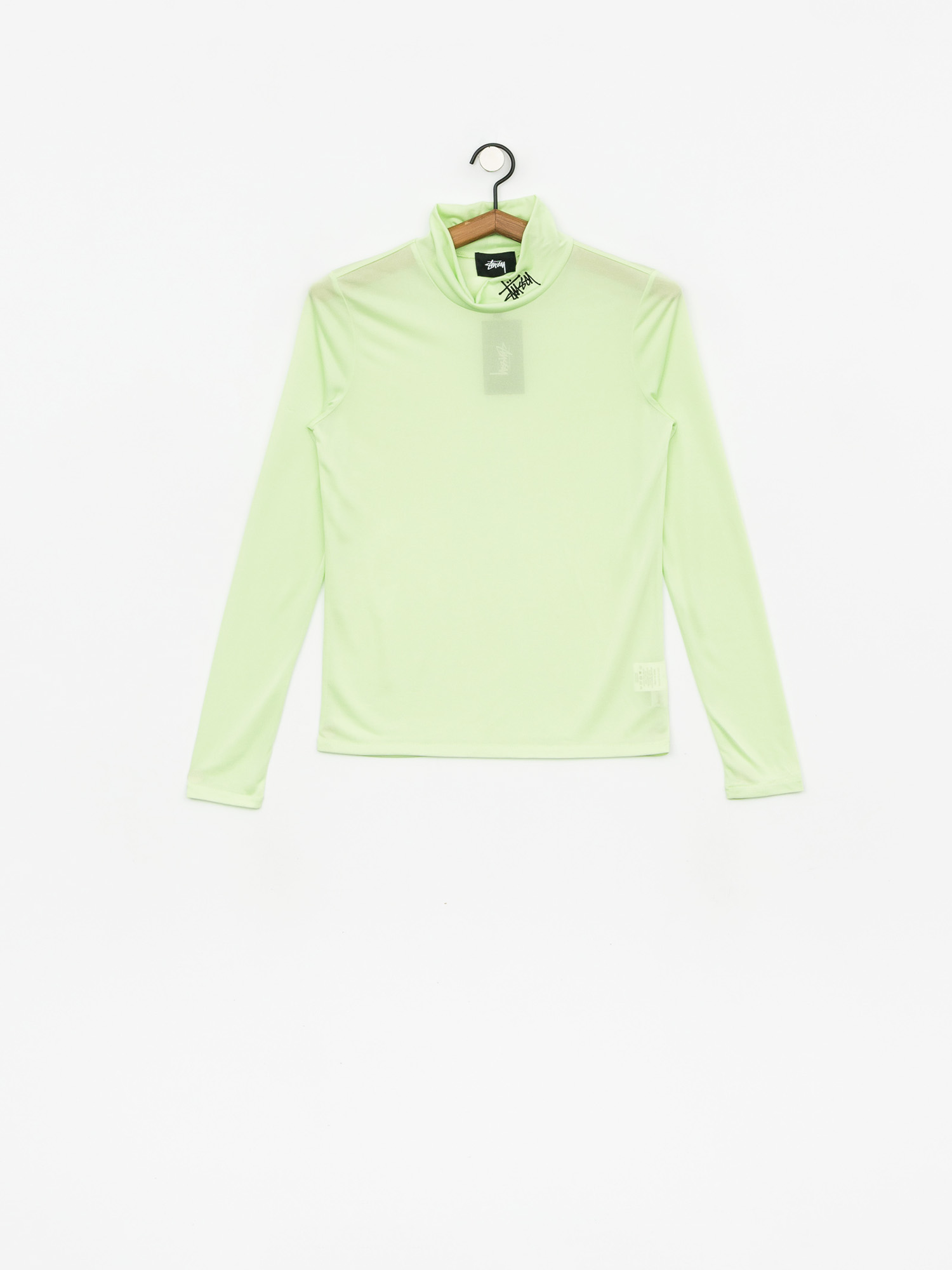Longsleeve Stussy Monty Tissue Mock Neck Wmn (lime)