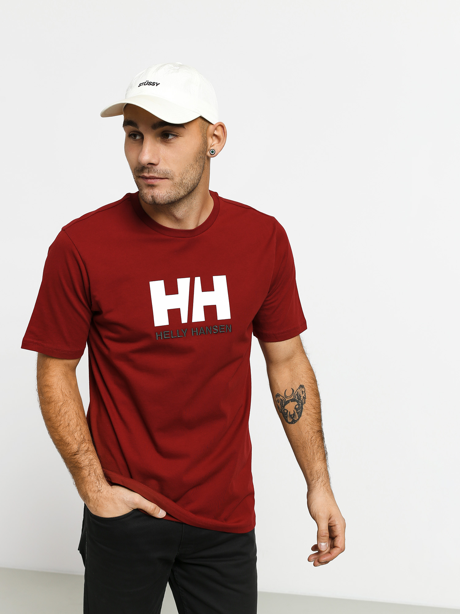 T-shirt Helly Hansen Logo (oxblood)