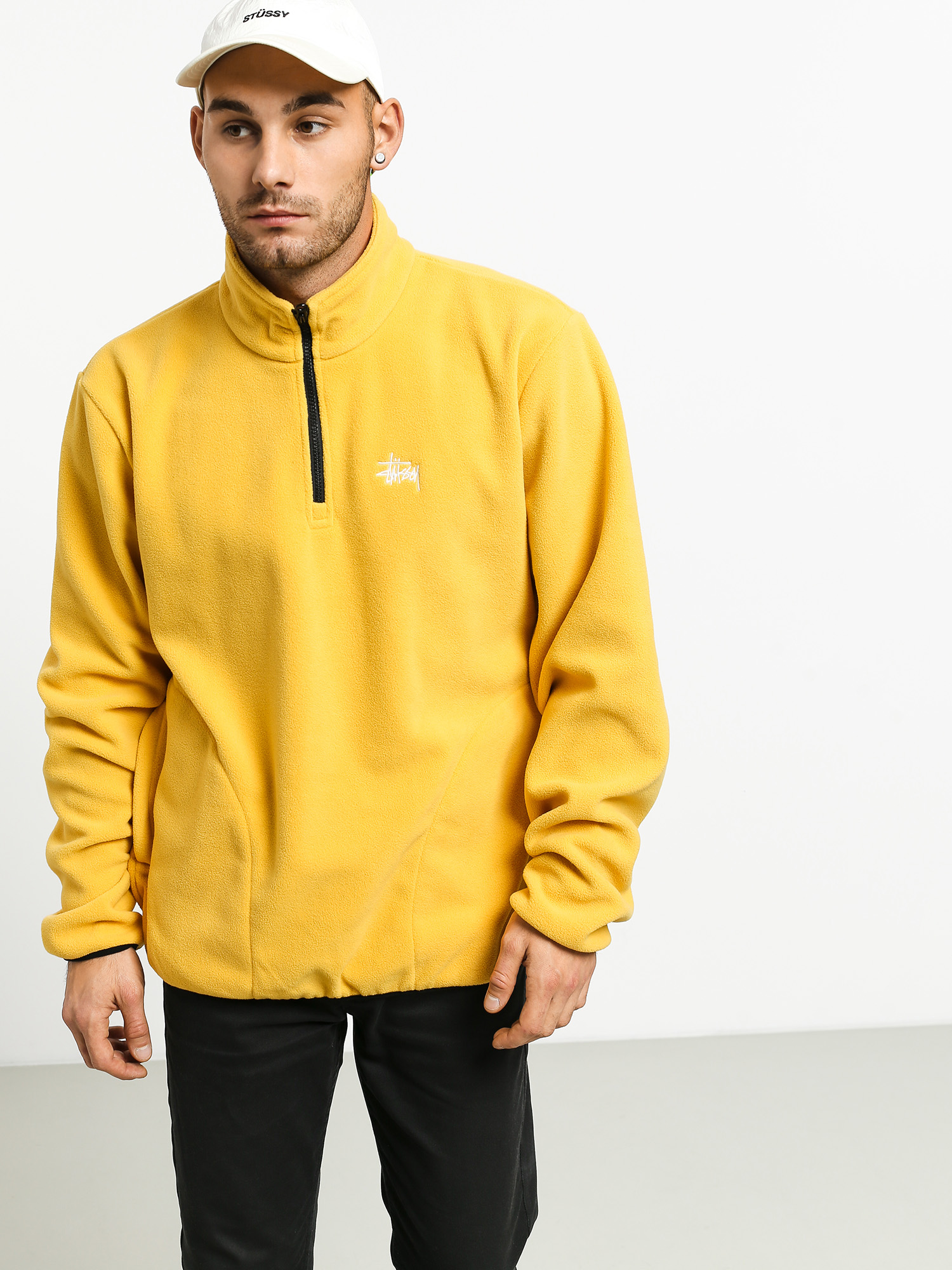 Bluza Stussy Basic Polar Fleece Mock (mustard)