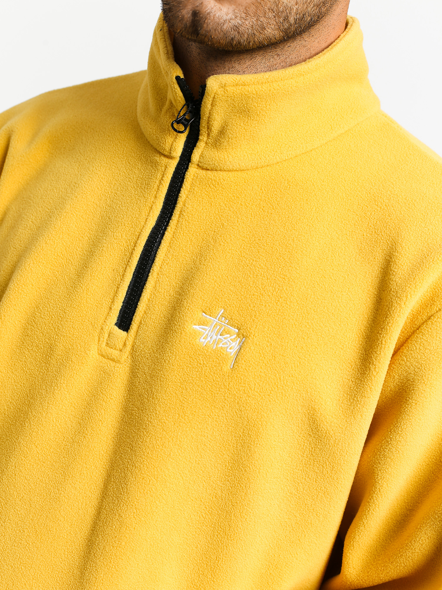 Bluza Stussy Basic Polar Fleece Mock (mustard)