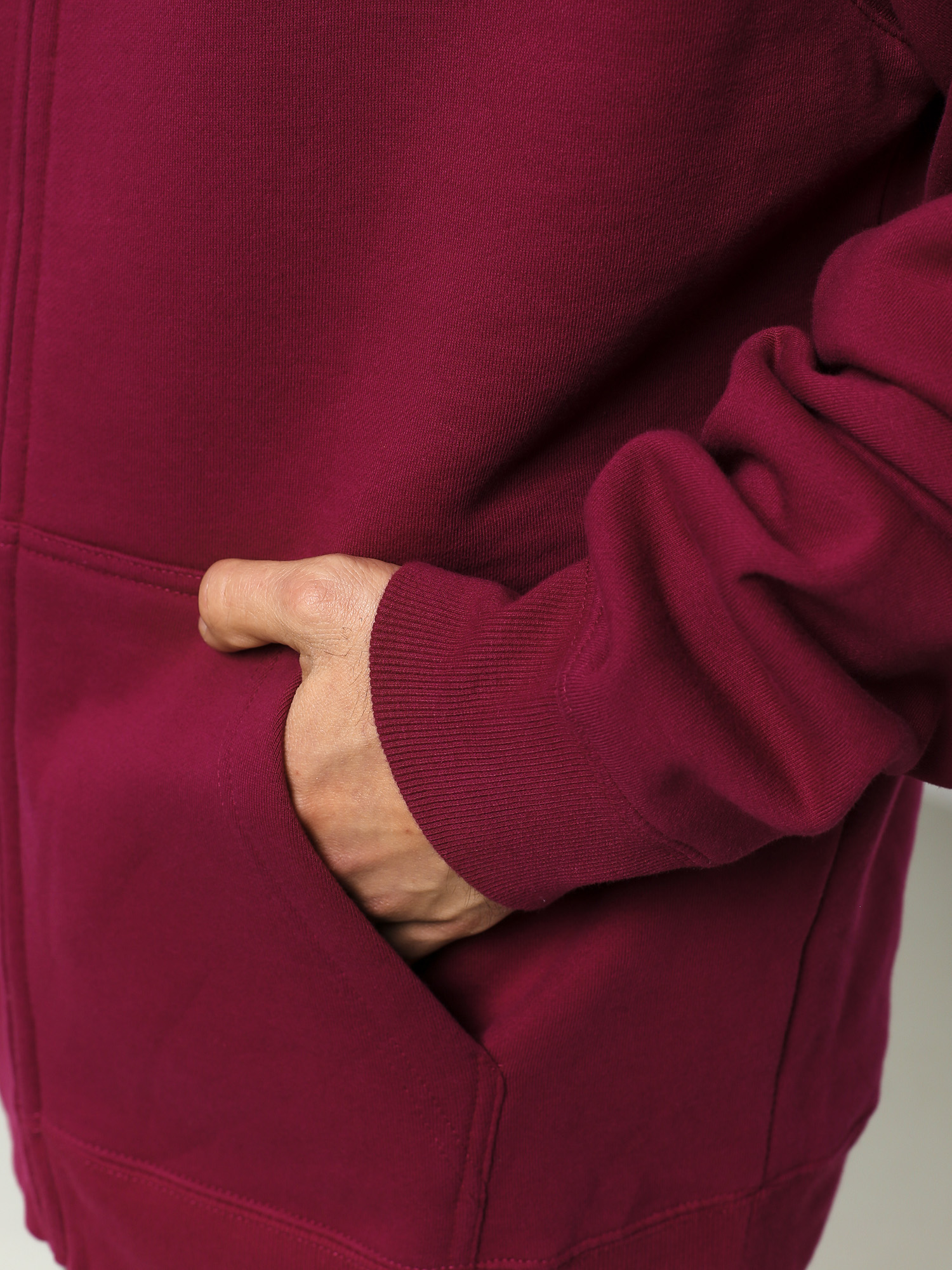 Bluza z kapturem Stussy Basic Stussy Zip HD (wine)
