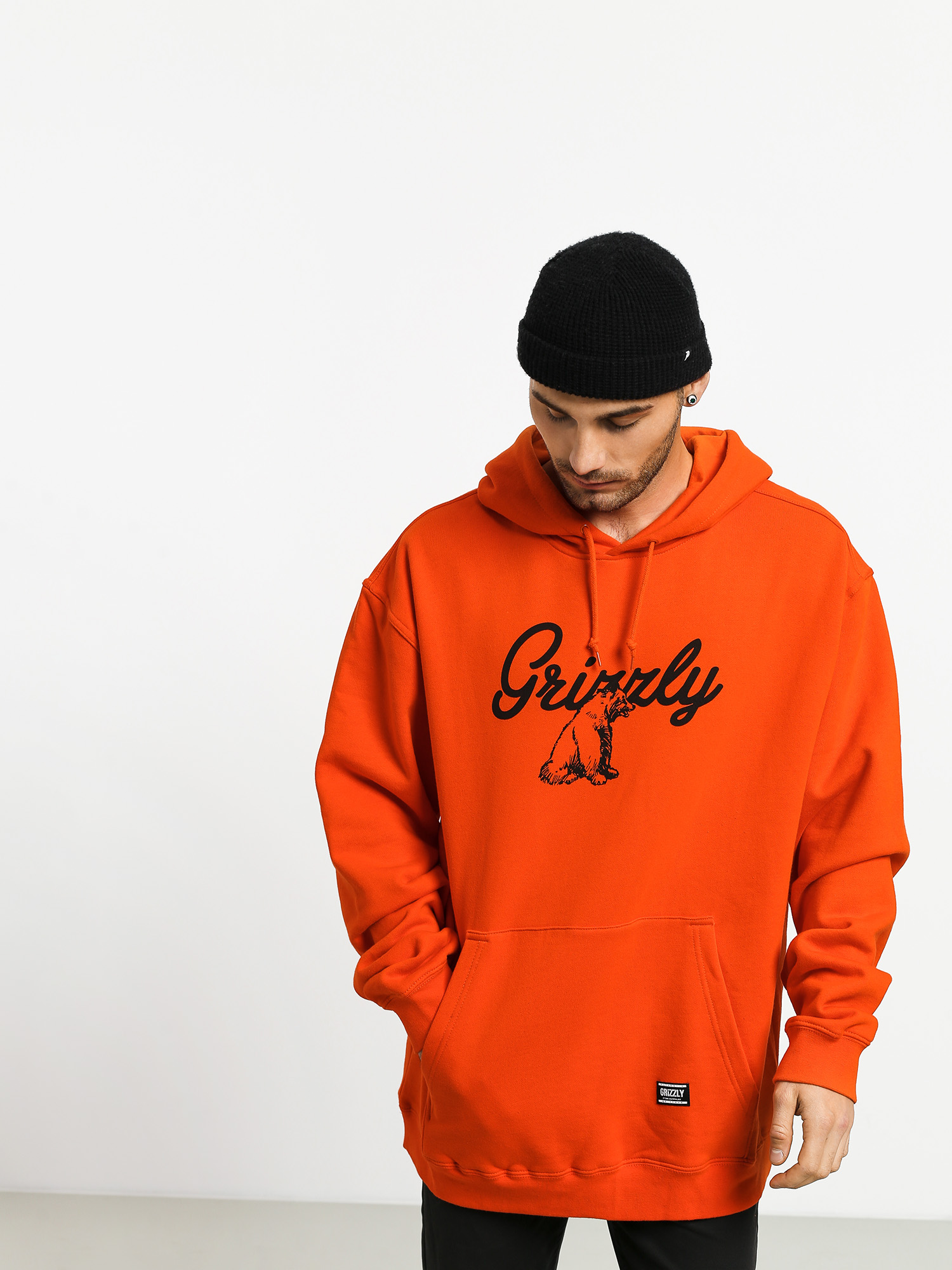 Bluza z kapturem Grizzly Griptape Grizzly Ridge HD (orange)