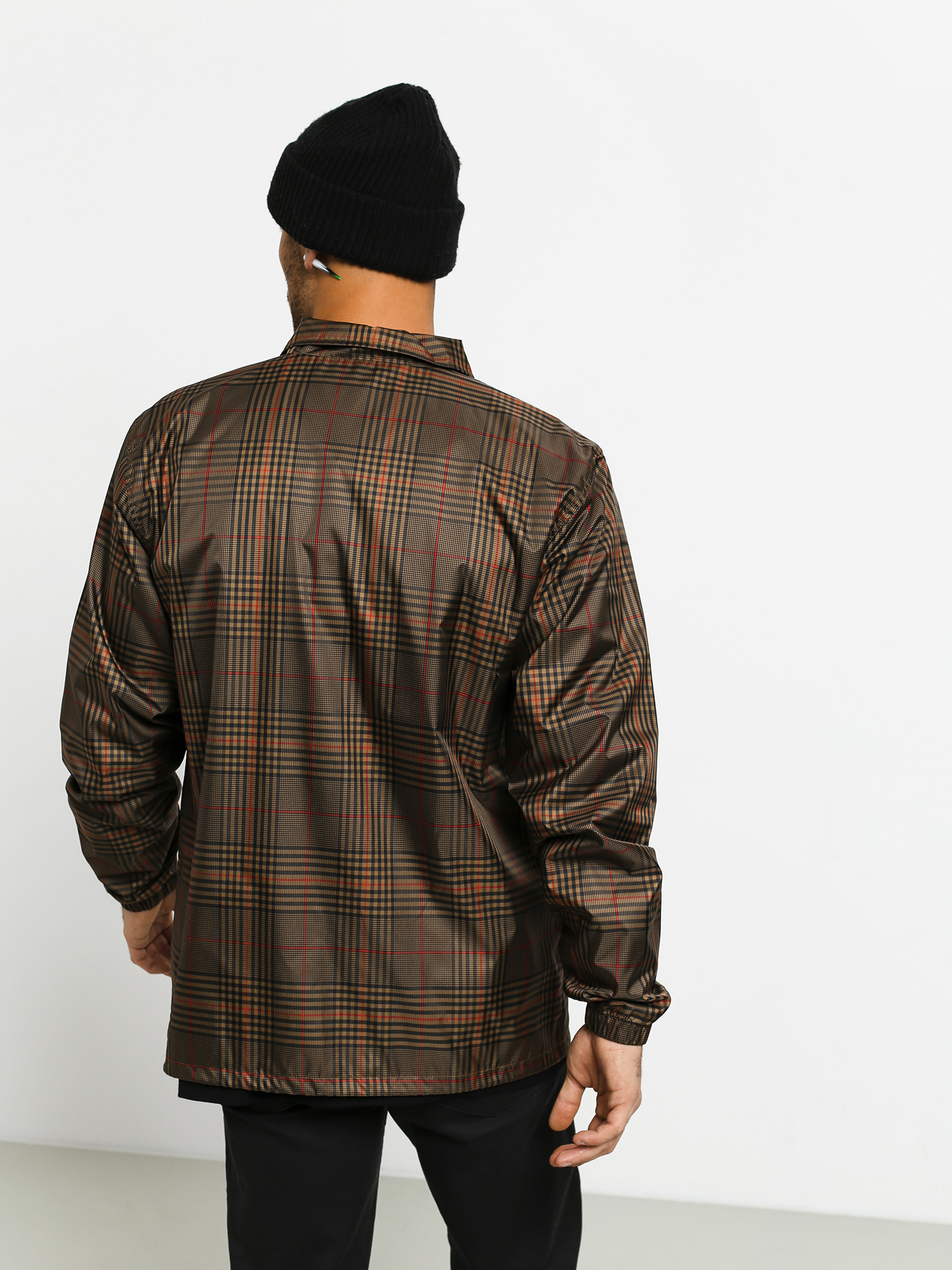 Kurtka Stussy Plaid Coach (brown)