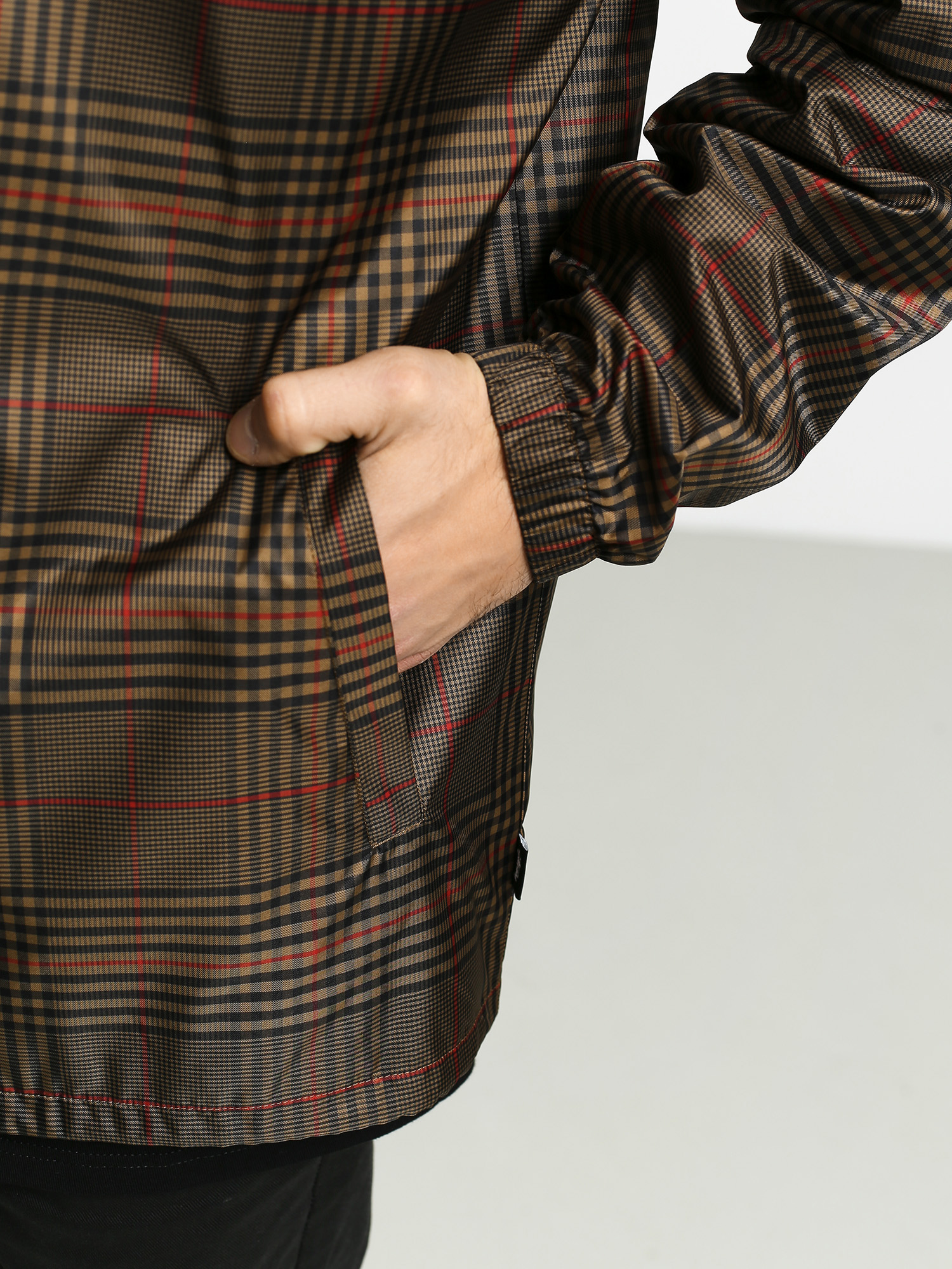 Kurtka Stussy Plaid Coach (brown)