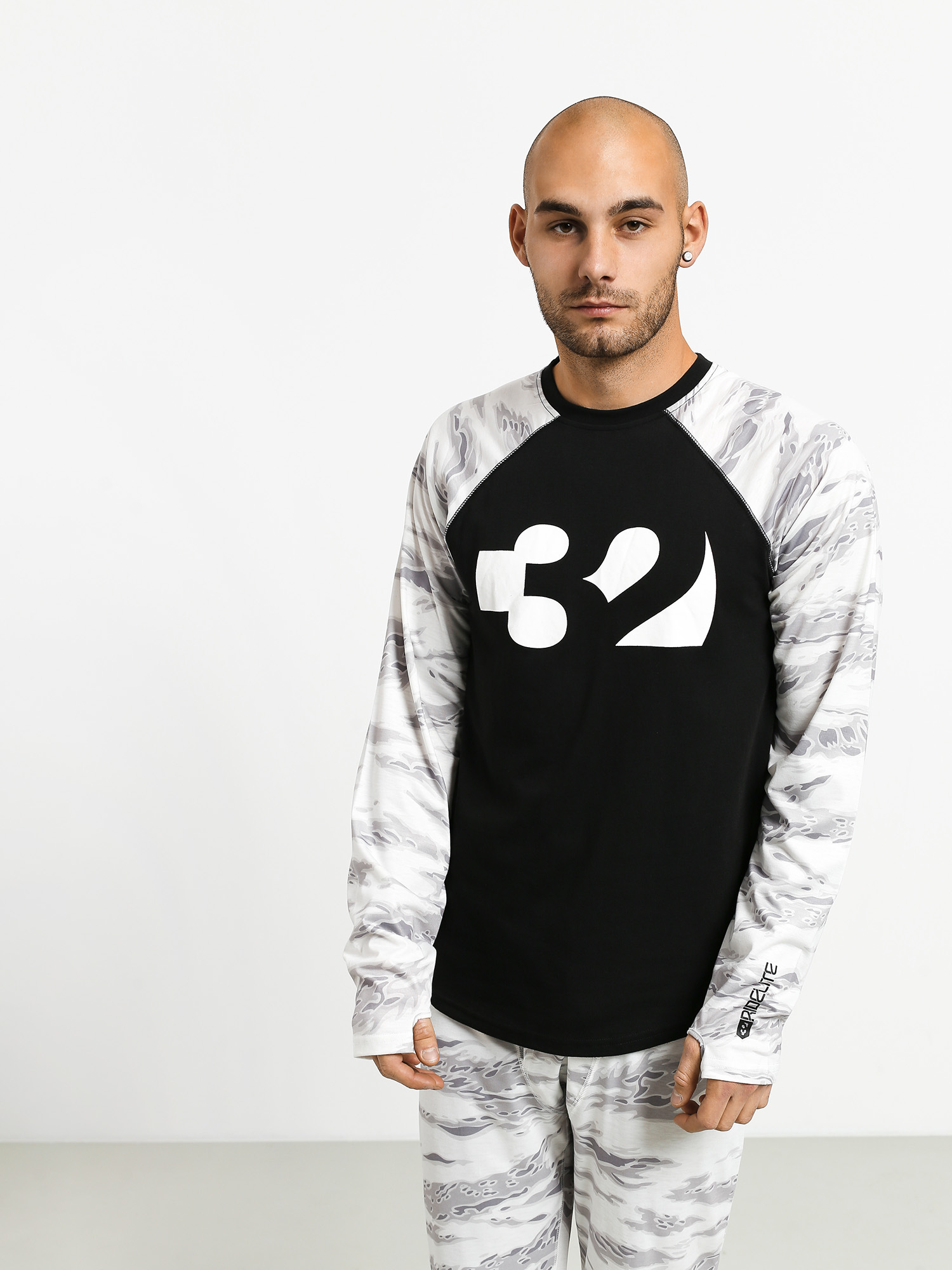 Longsleeve aktywny ThirtyTwo Ridelite (white/camo)