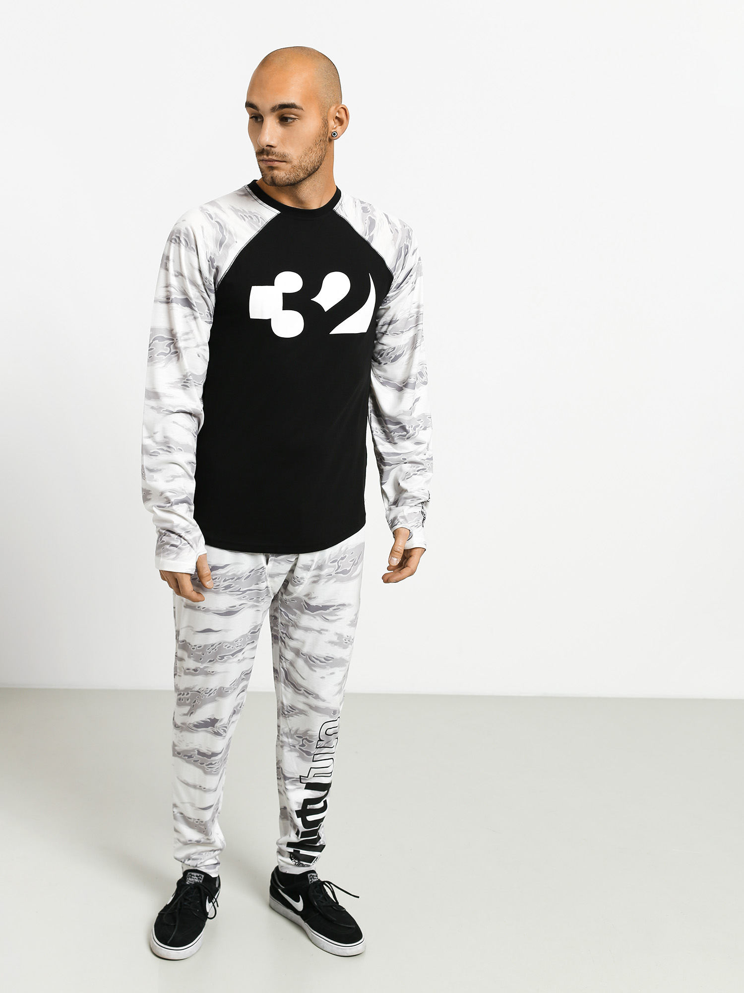 Longsleeve aktywny ThirtyTwo Ridelite (white/camo)