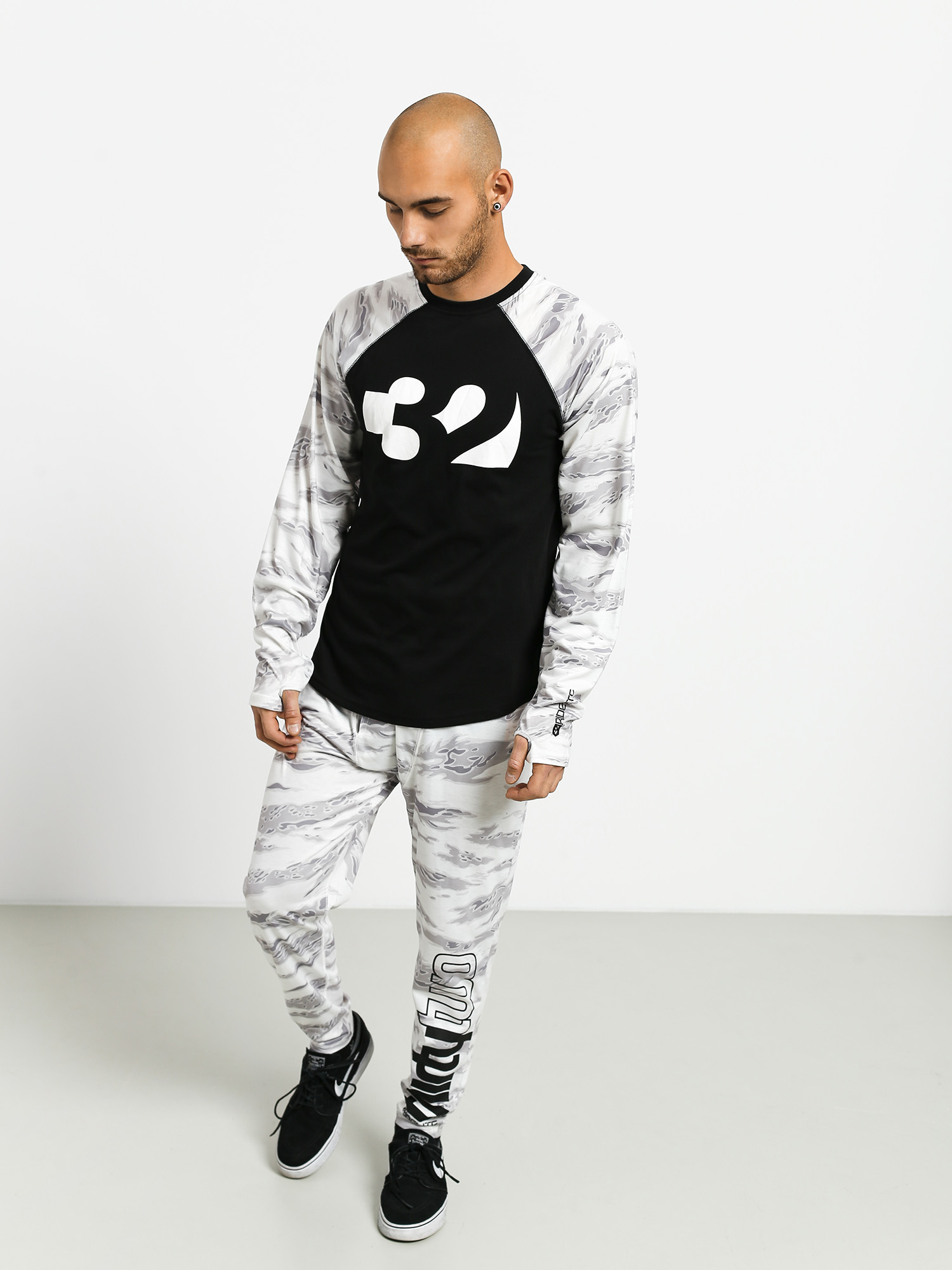 Longsleeve aktywny ThirtyTwo Ridelite (white/camo)