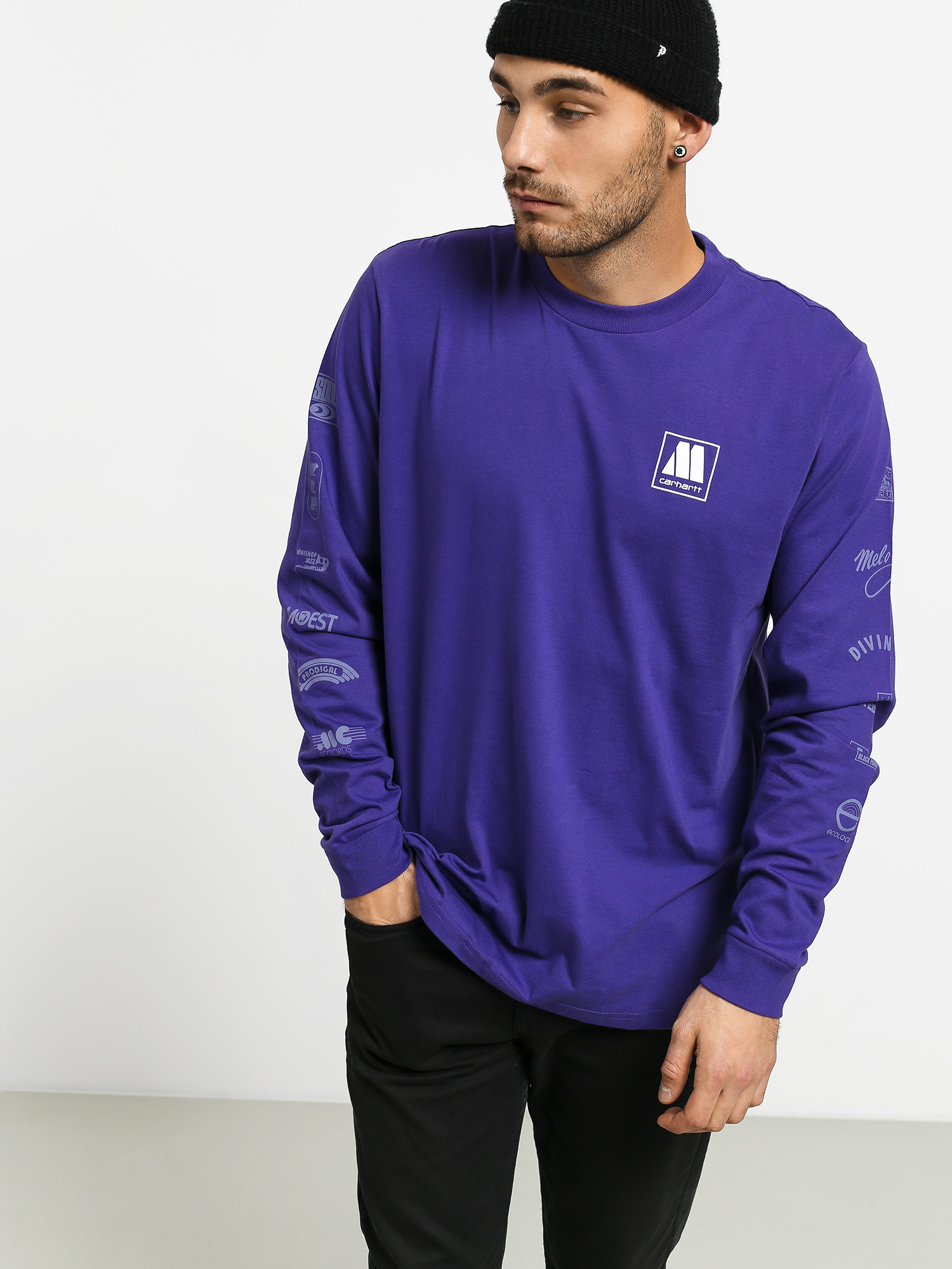 Longsleeve Carhartt WIP Motown Sublabels (prism violet)