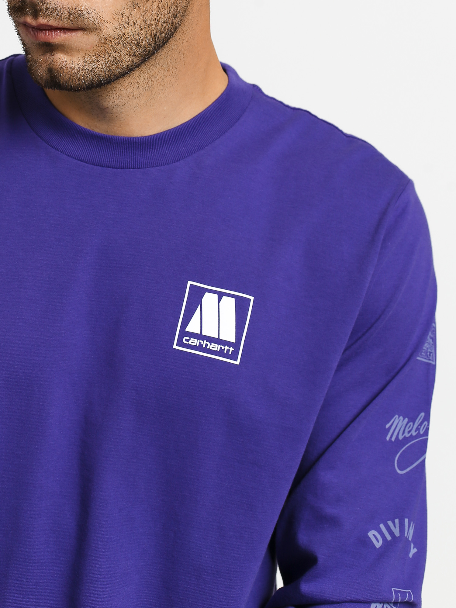 Longsleeve Carhartt WIP Motown Sublabels (prism violet)
