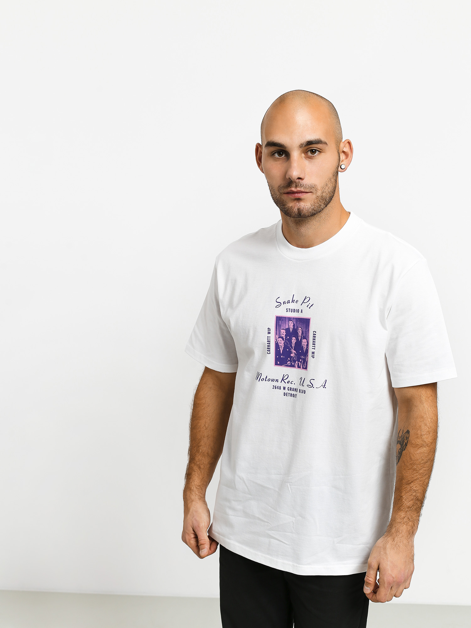 T-shirt Carhartt WIP Motown Snake Pit (white)