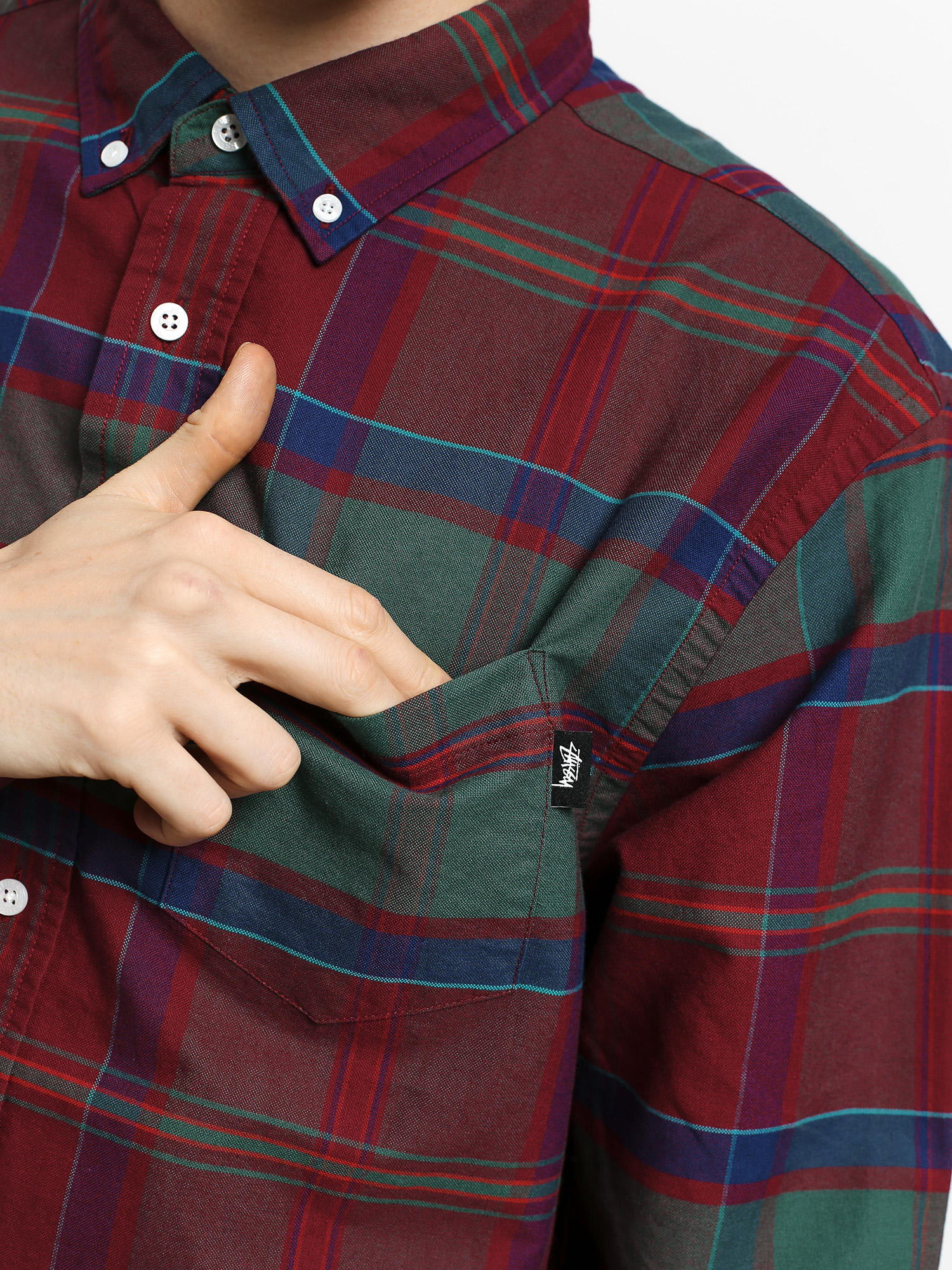 Koszula Stussy Classic Oxford (red plaid)