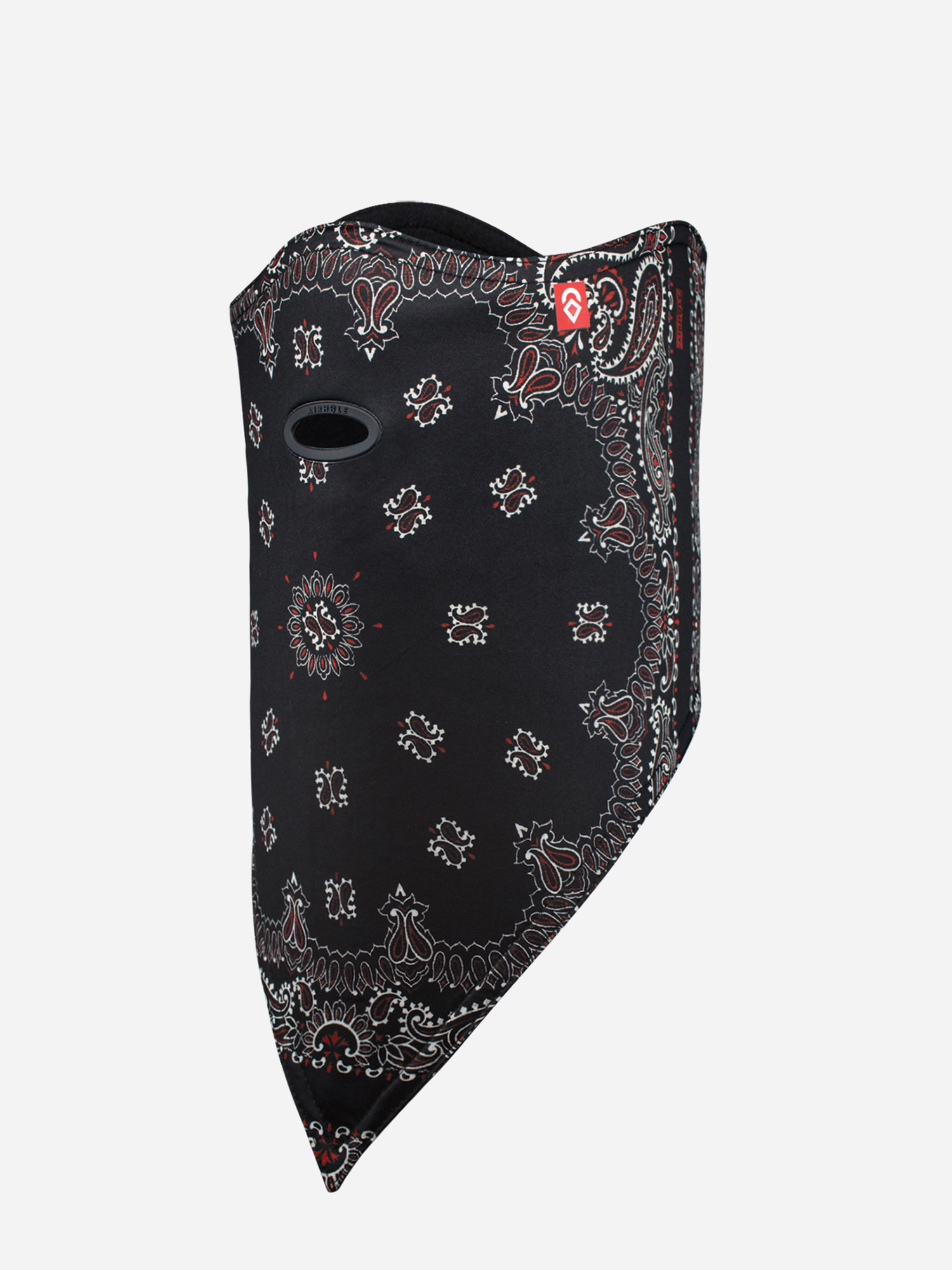 Bandana Airhole Facemask Standard (black paisley)