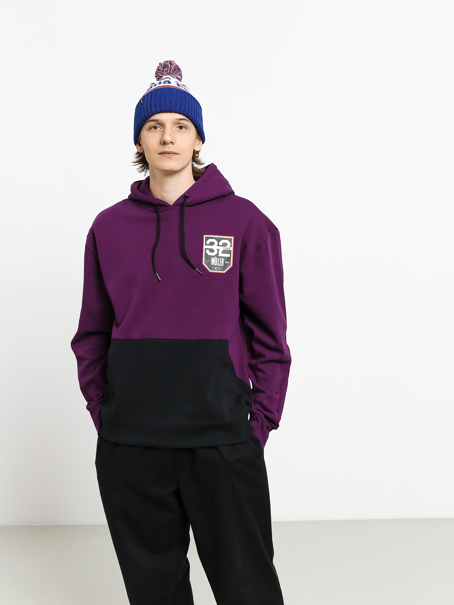 Męska Bluza z kapturem ThirtyTwo Tm HD (deep purple)