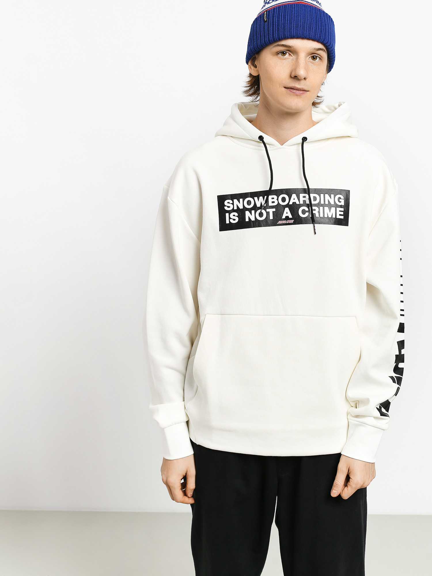 Męska Bluza z kapturem ThirtyTwo Santa Cruz HD (white)