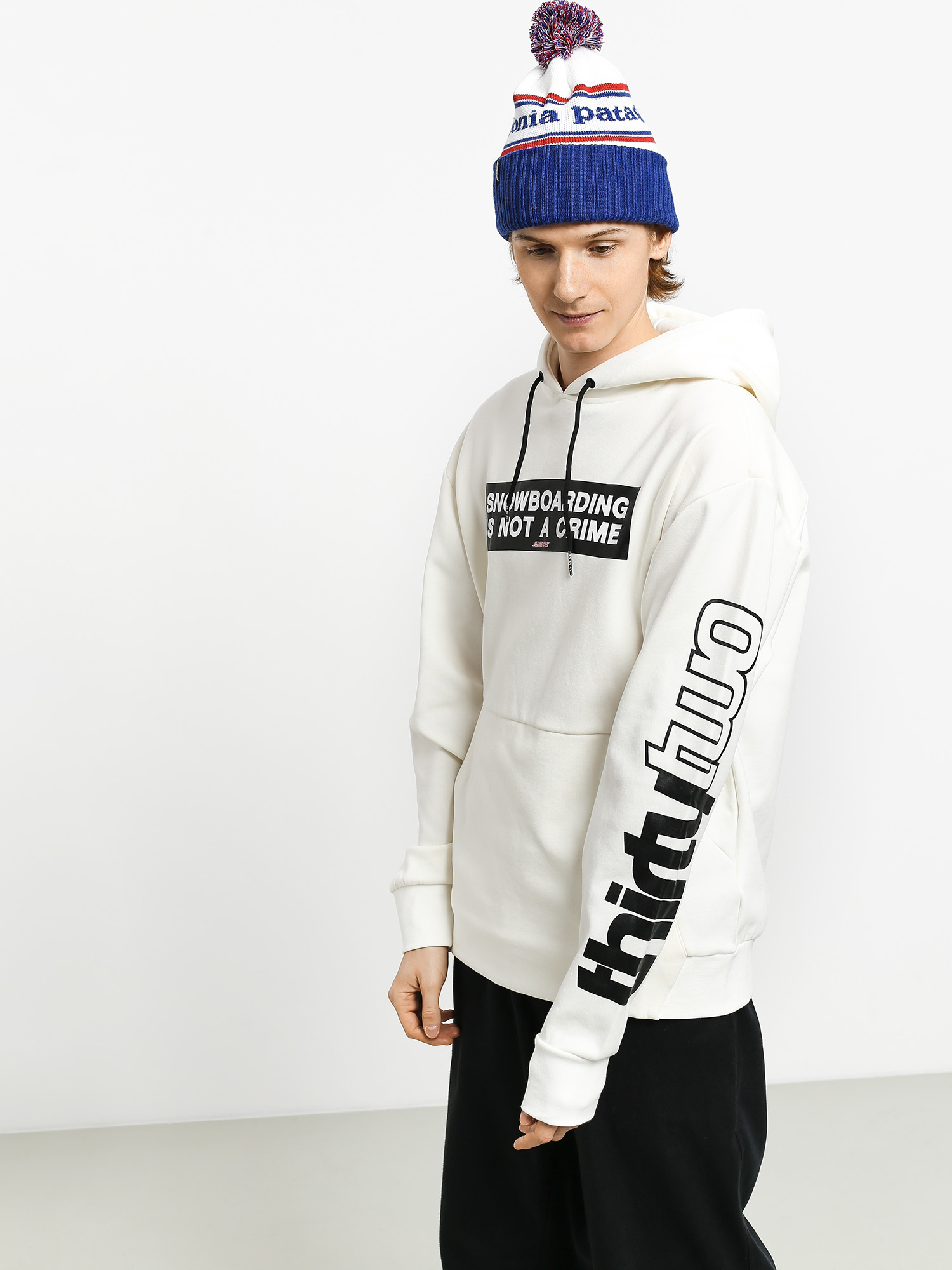 Męska Bluza z kapturem ThirtyTwo Santa Cruz HD (white)