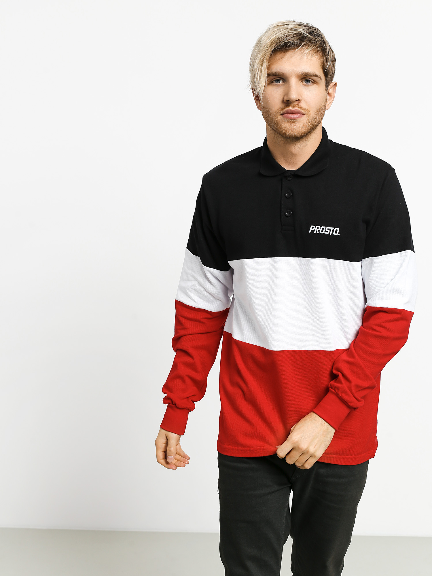 Longsleeve Prosto Polo Malle (black/red)