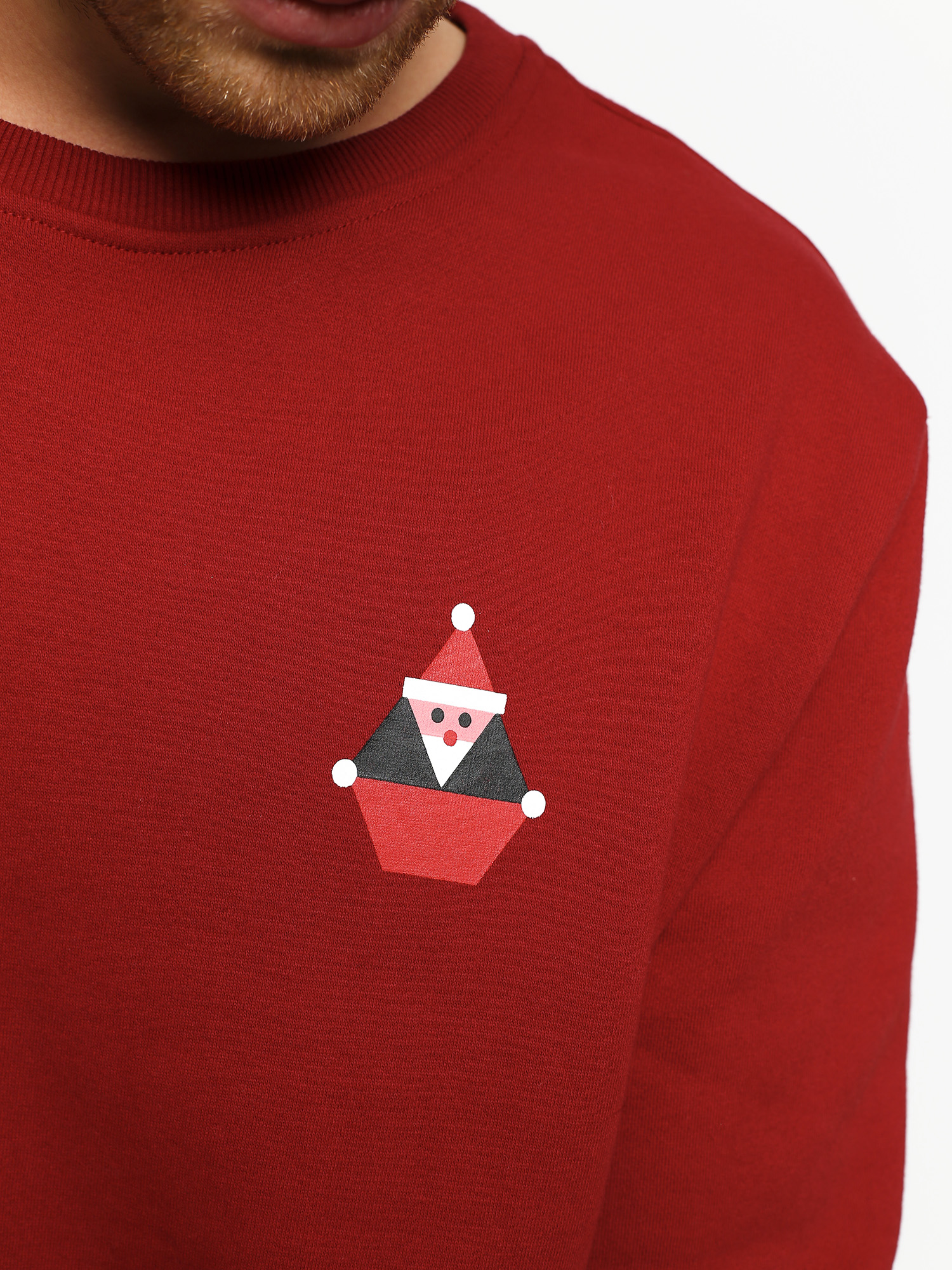 Bluza Volcom Santastone Crew Flc (deep red)