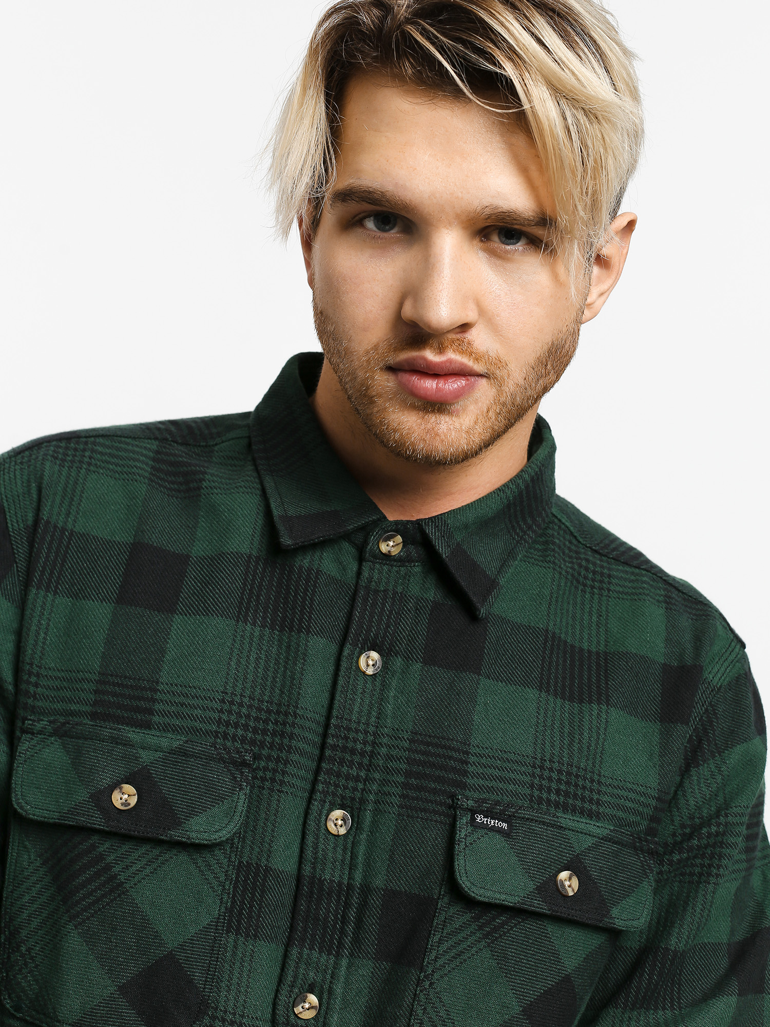 Koszula Brixton Bowery Flannel Ls (black/green)