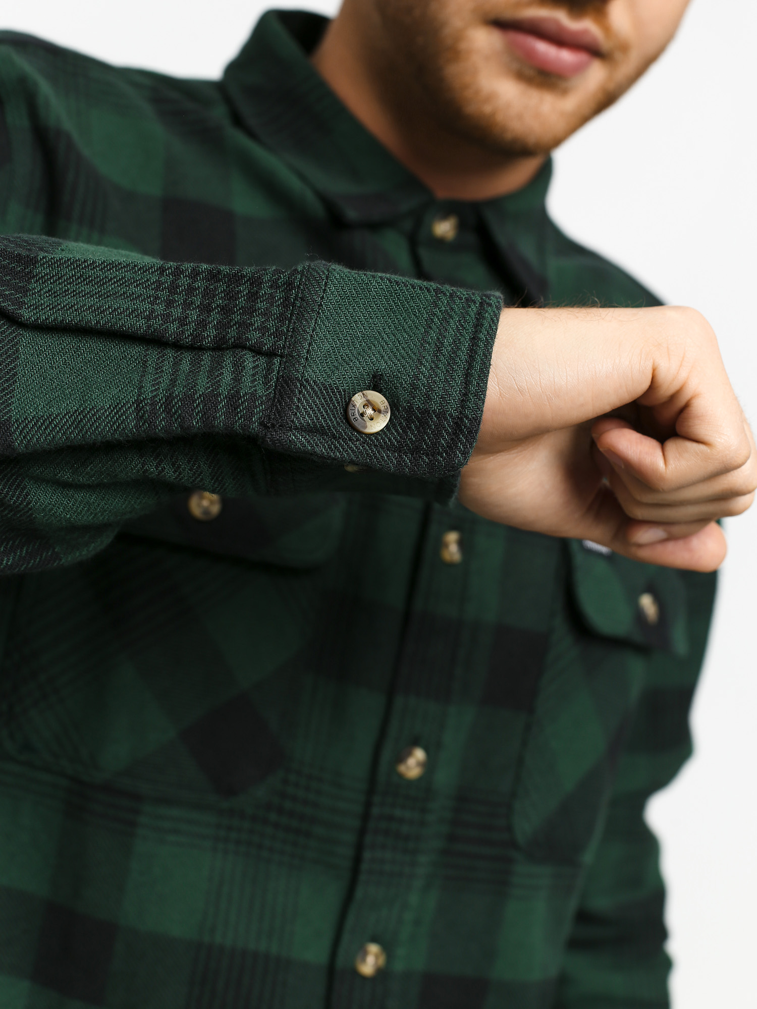 Koszula Brixton Bowery Flannel Ls (black/green)