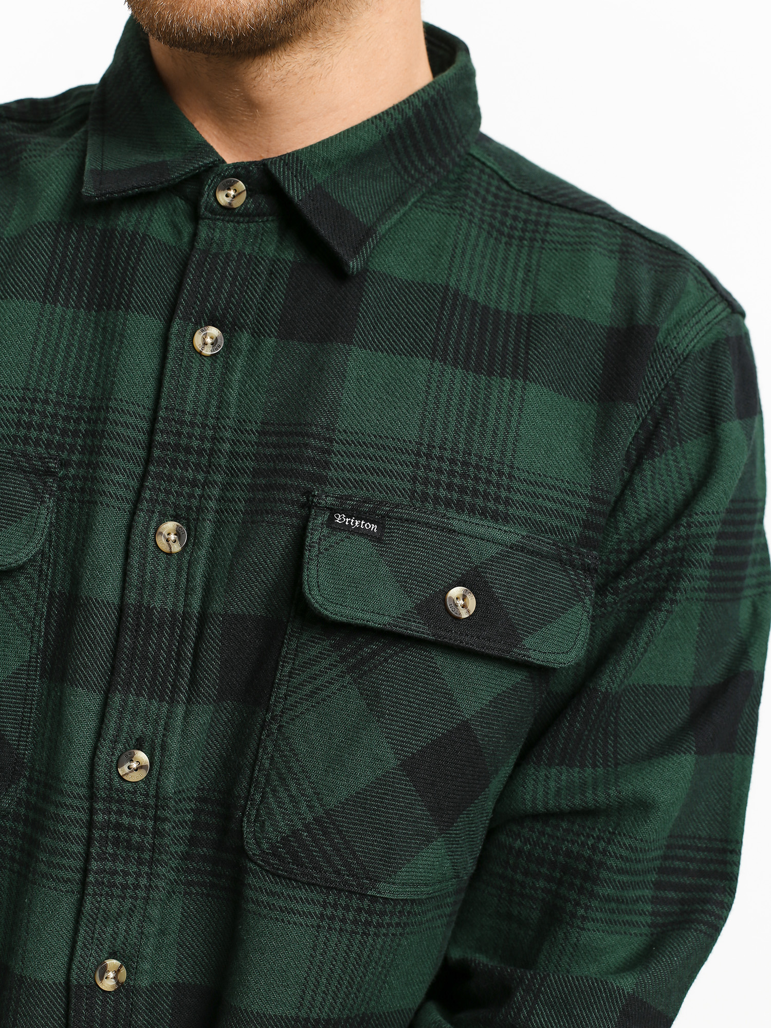 Koszula Brixton Bowery Flannel Ls (black/green)