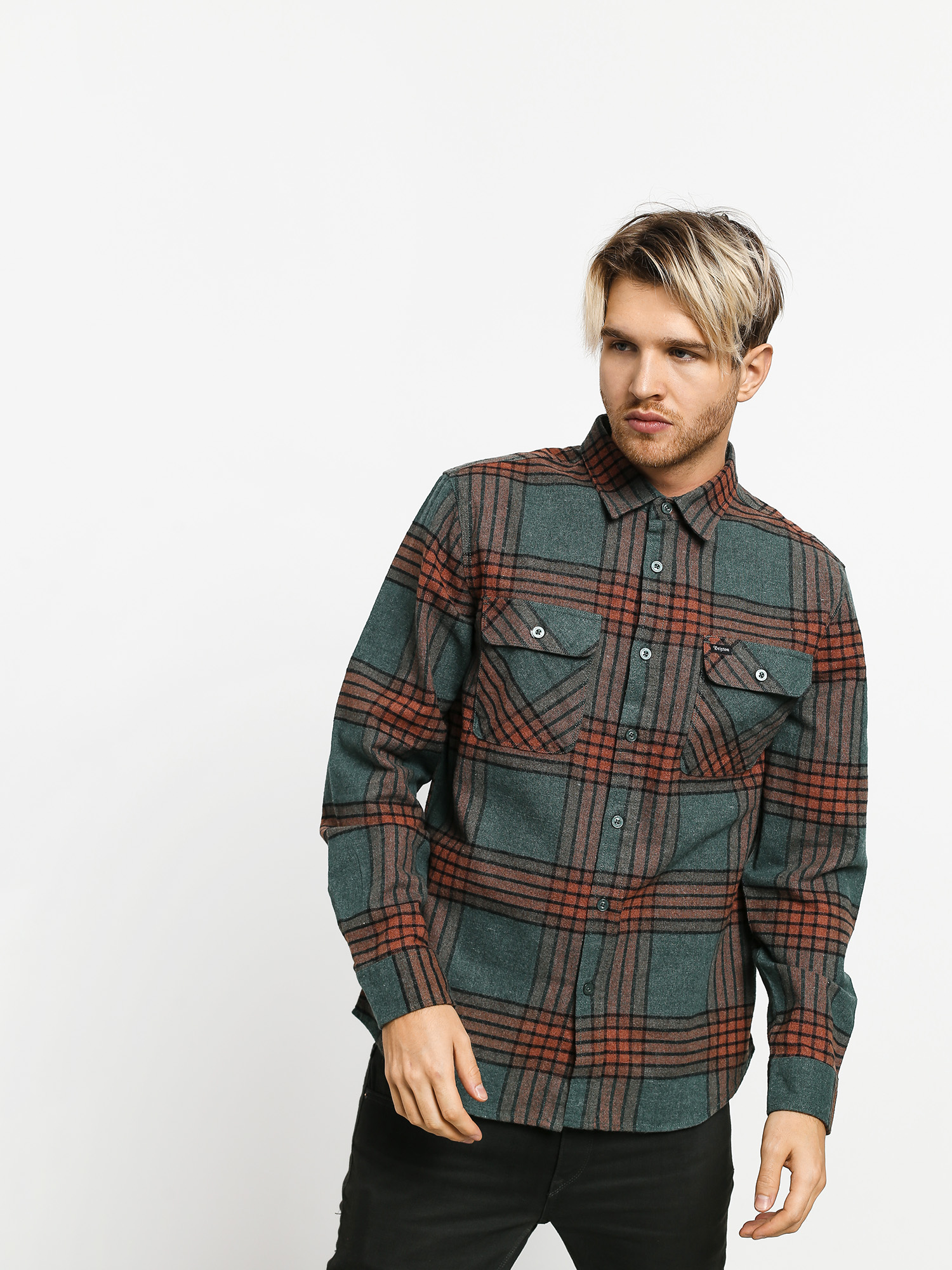 Koszula Brixton Bowery Flannel Ls (blue haze)