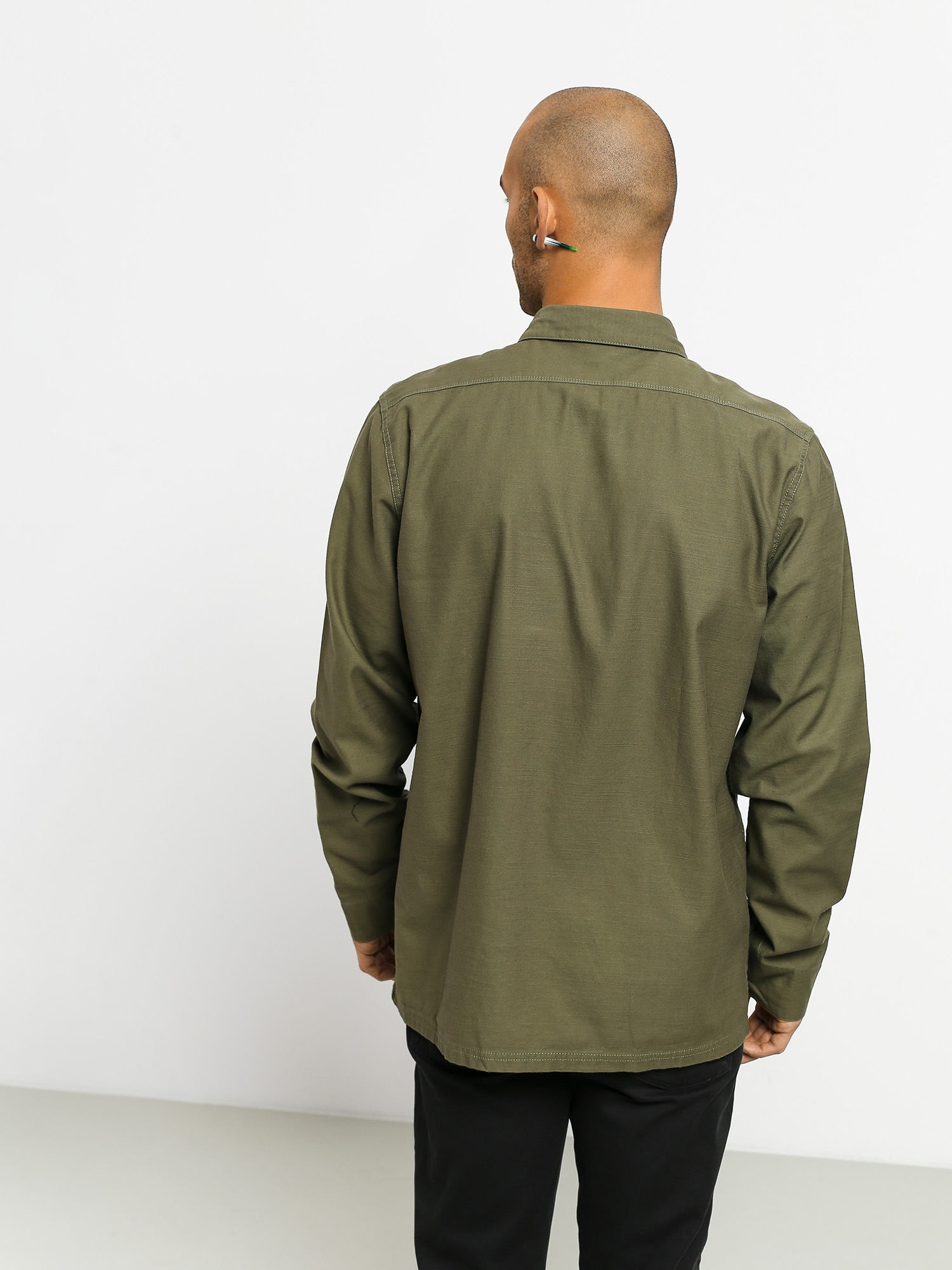 Koszula Volcom Caven Ls (army green combo)