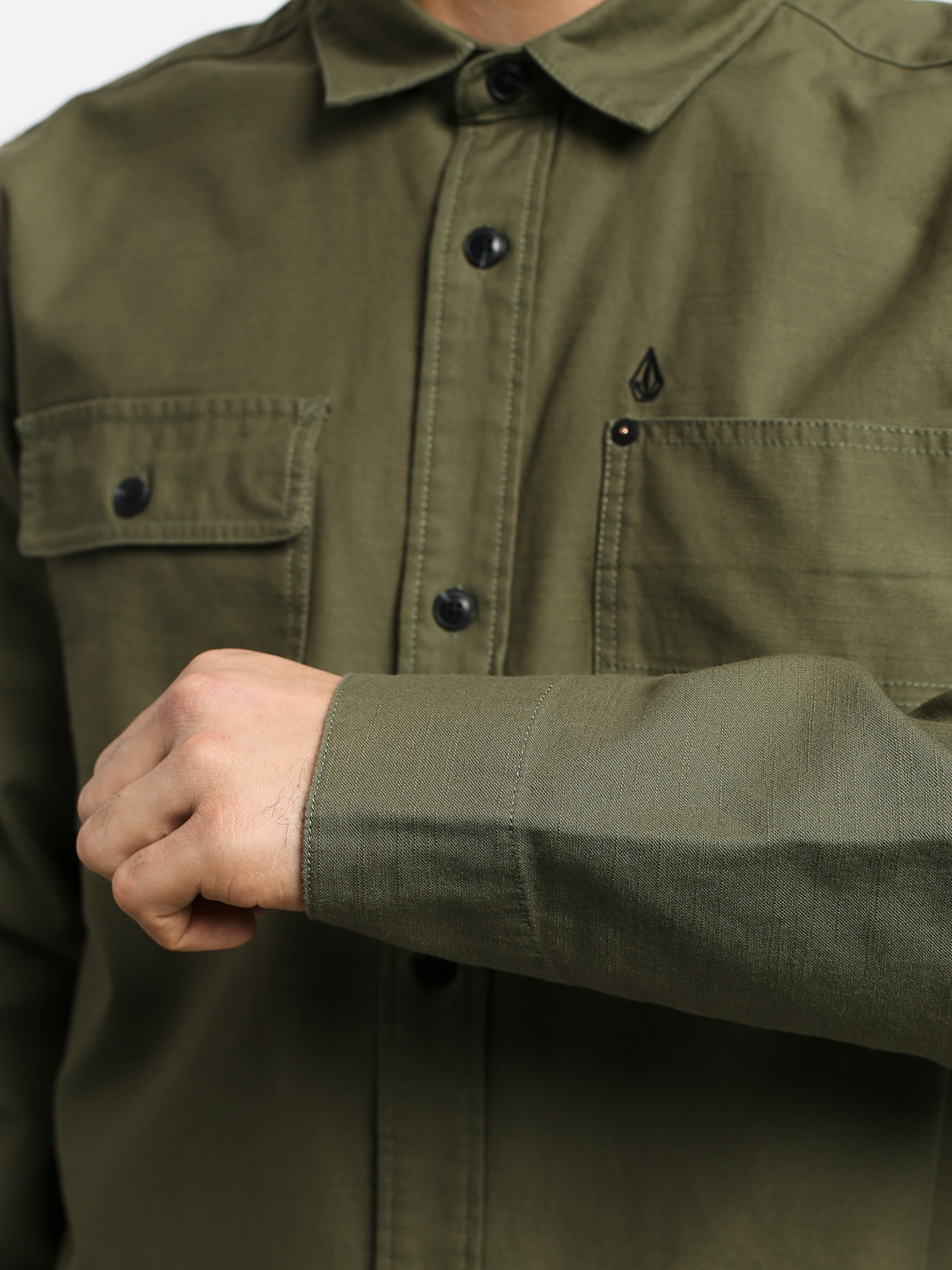 Koszula Volcom Caven Ls (army green combo)