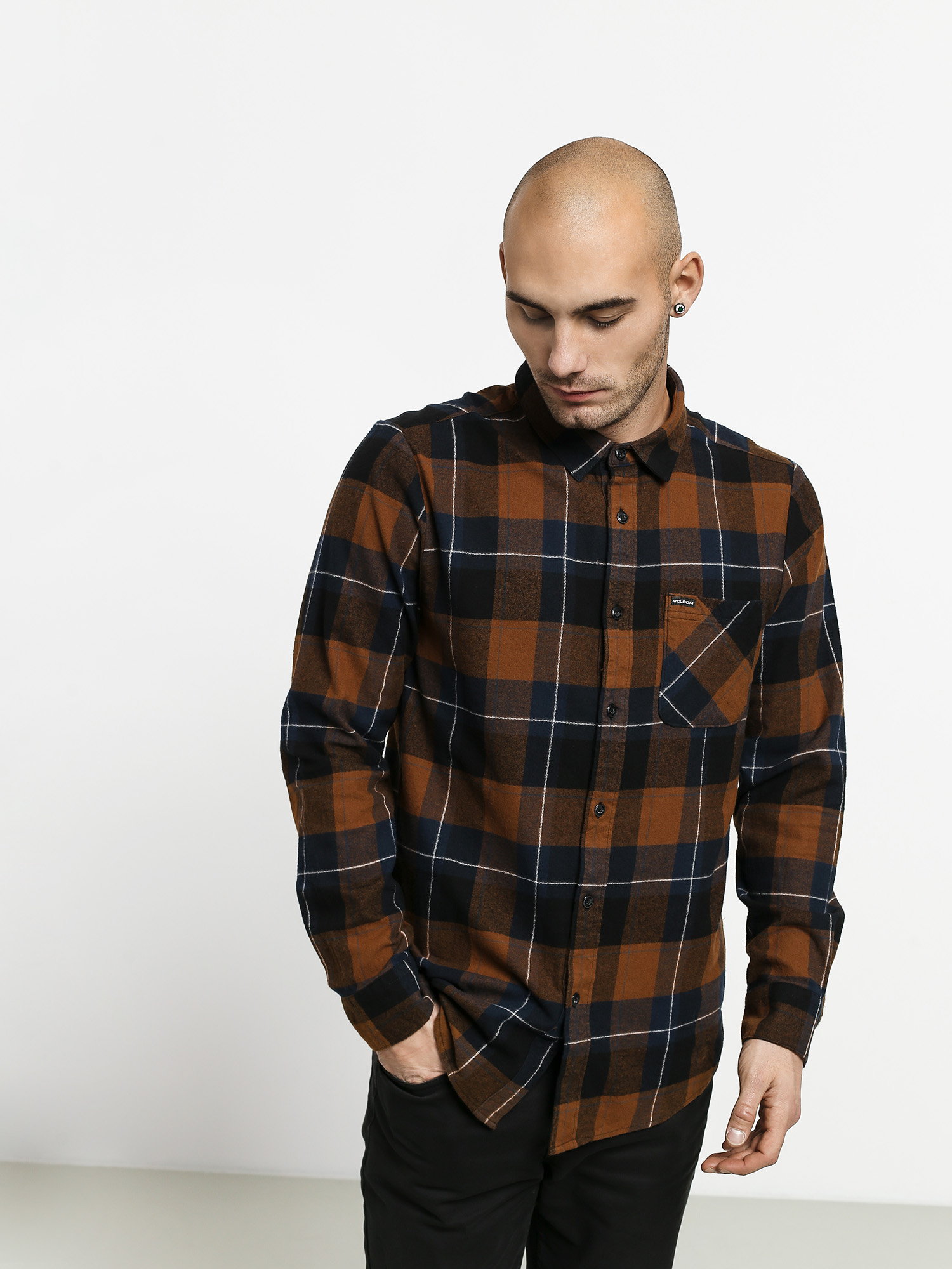 Koszula Volcom Caden Plaid Ls (bison)