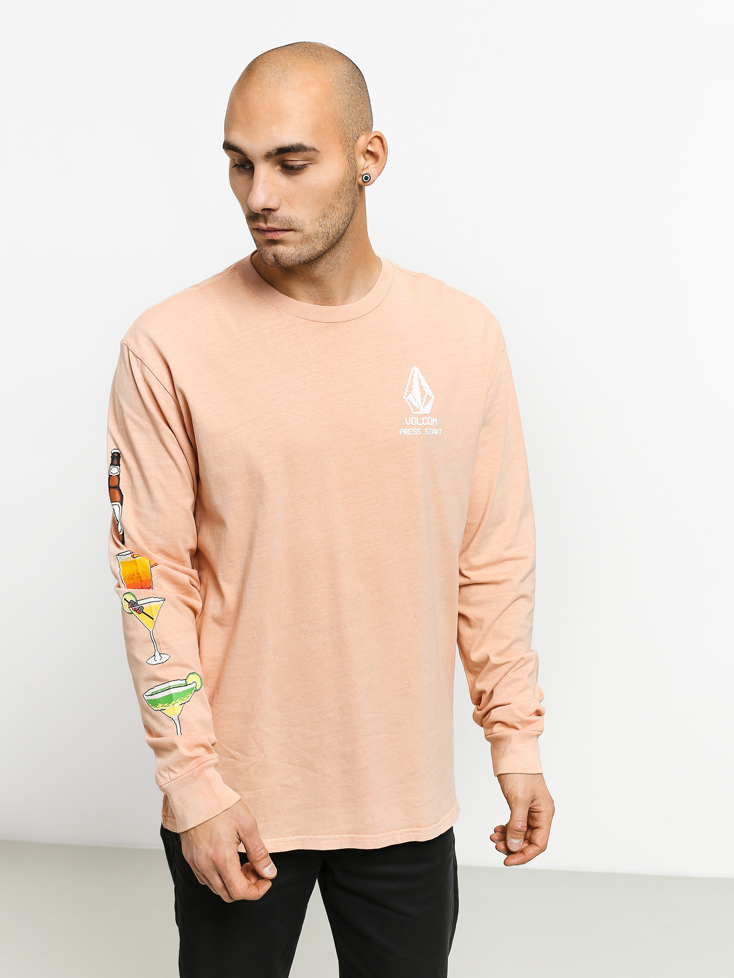 Longsleeve Volcom New High Score (reef pink)