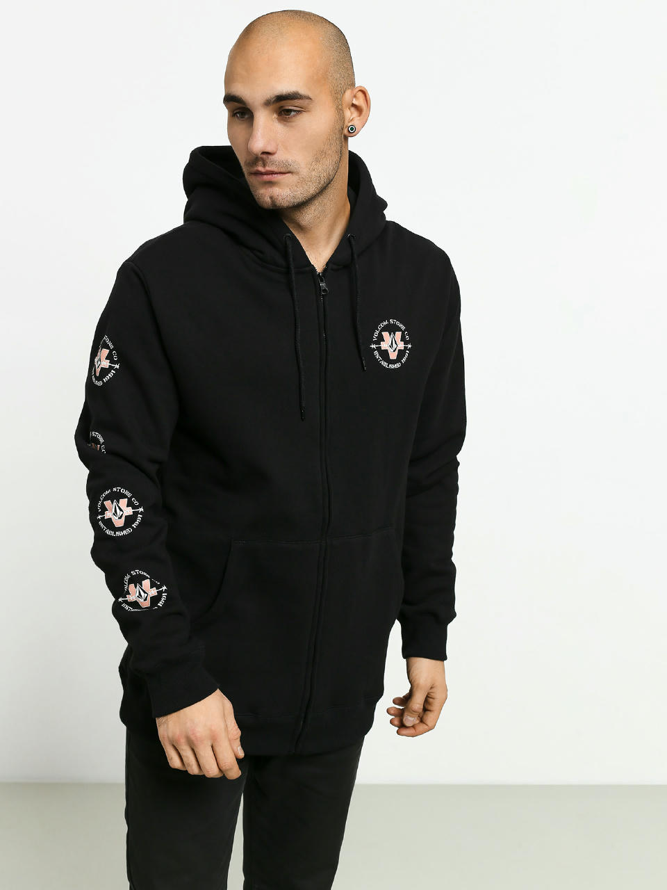 Bluza Volcom Supply Stone Zip (black)