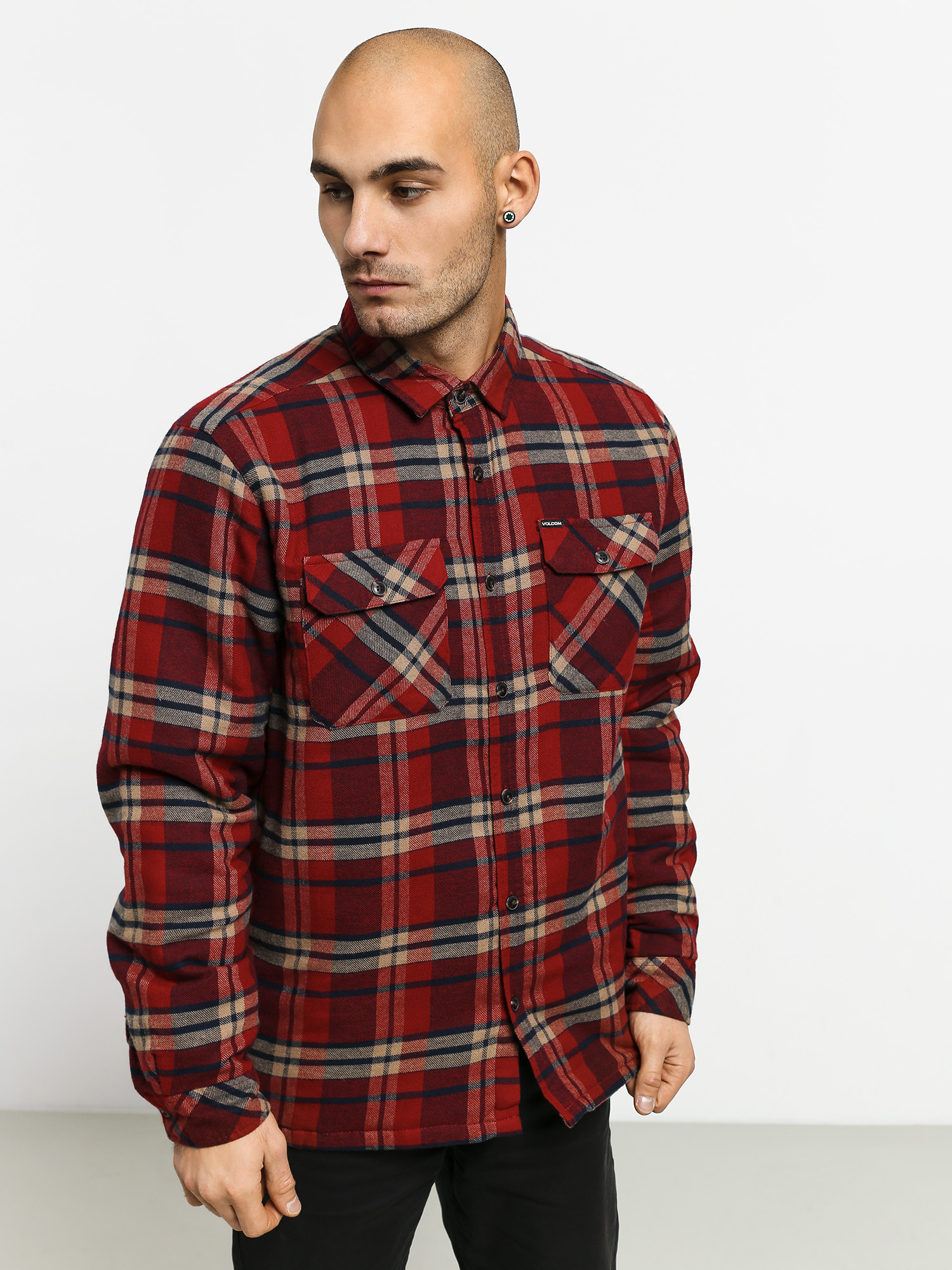 Koszula Volcom Belgrade Ls (deep red)