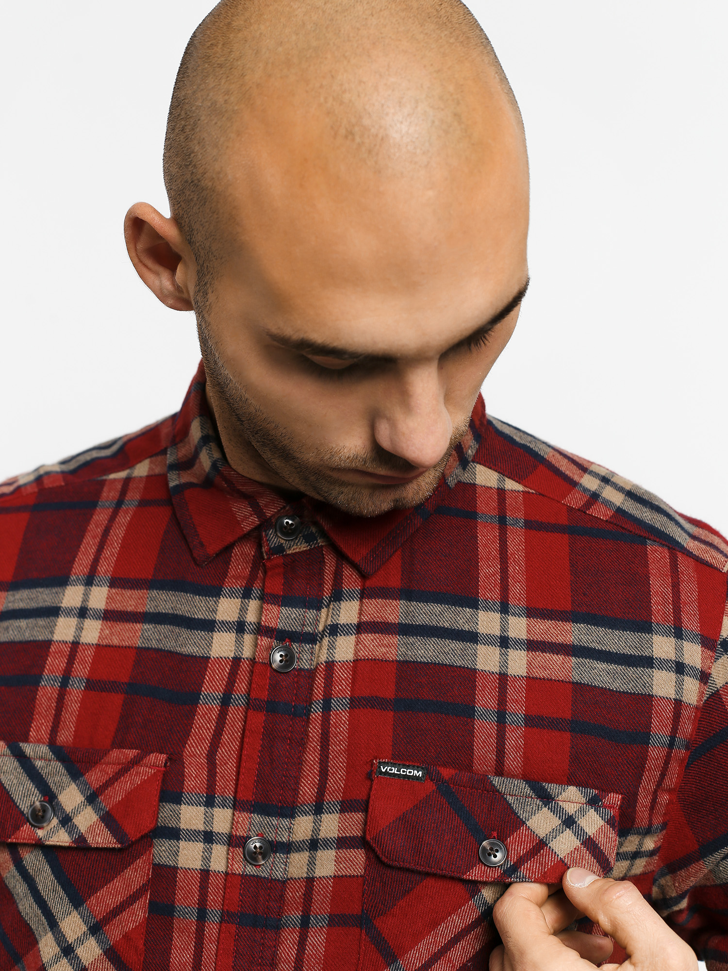 Koszula Volcom Belgrade Ls (deep red)