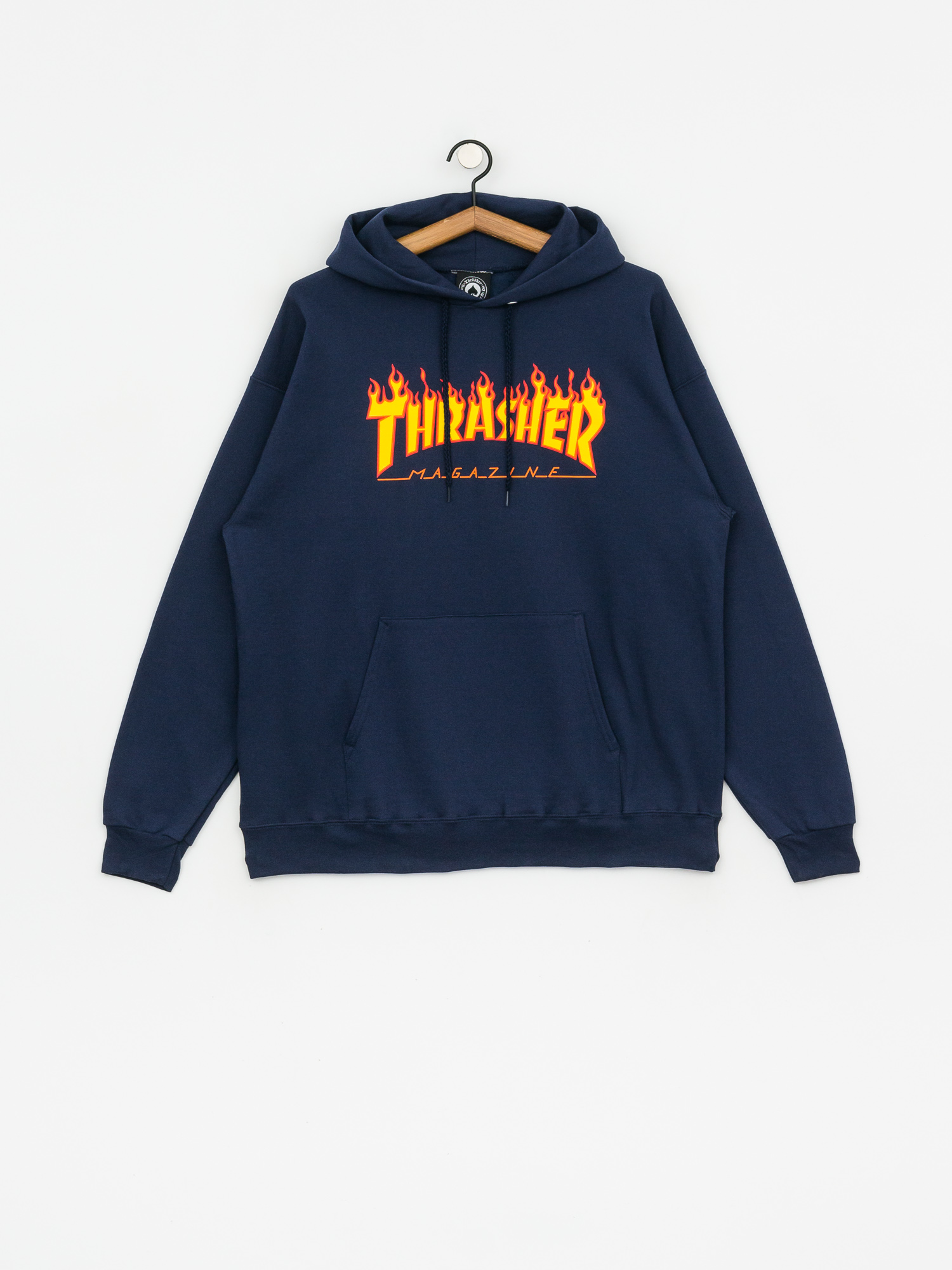Bluza z kapturem Thrasher Flame HD (navy)