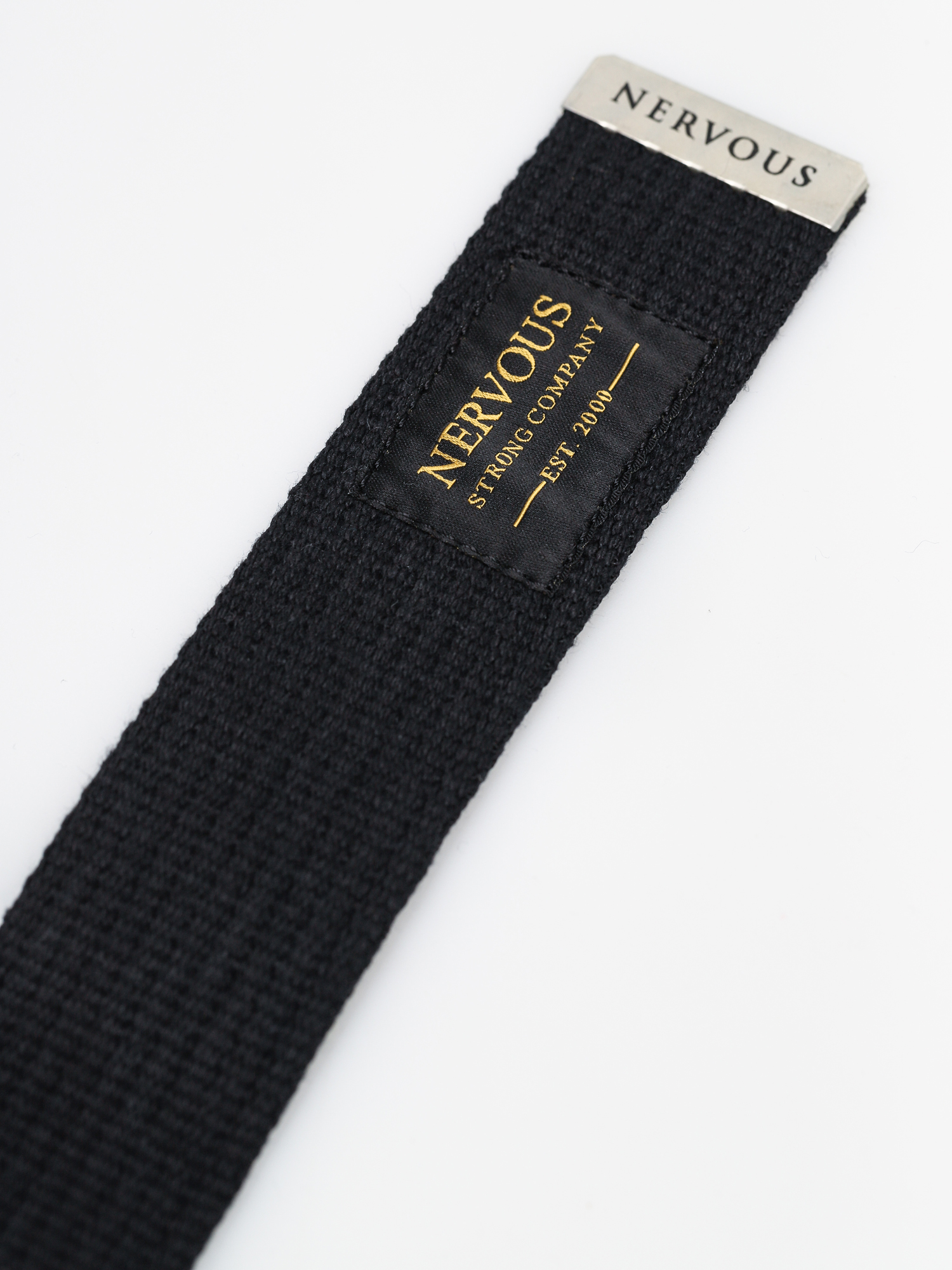 Pasek Nervous Stain (black/silver)