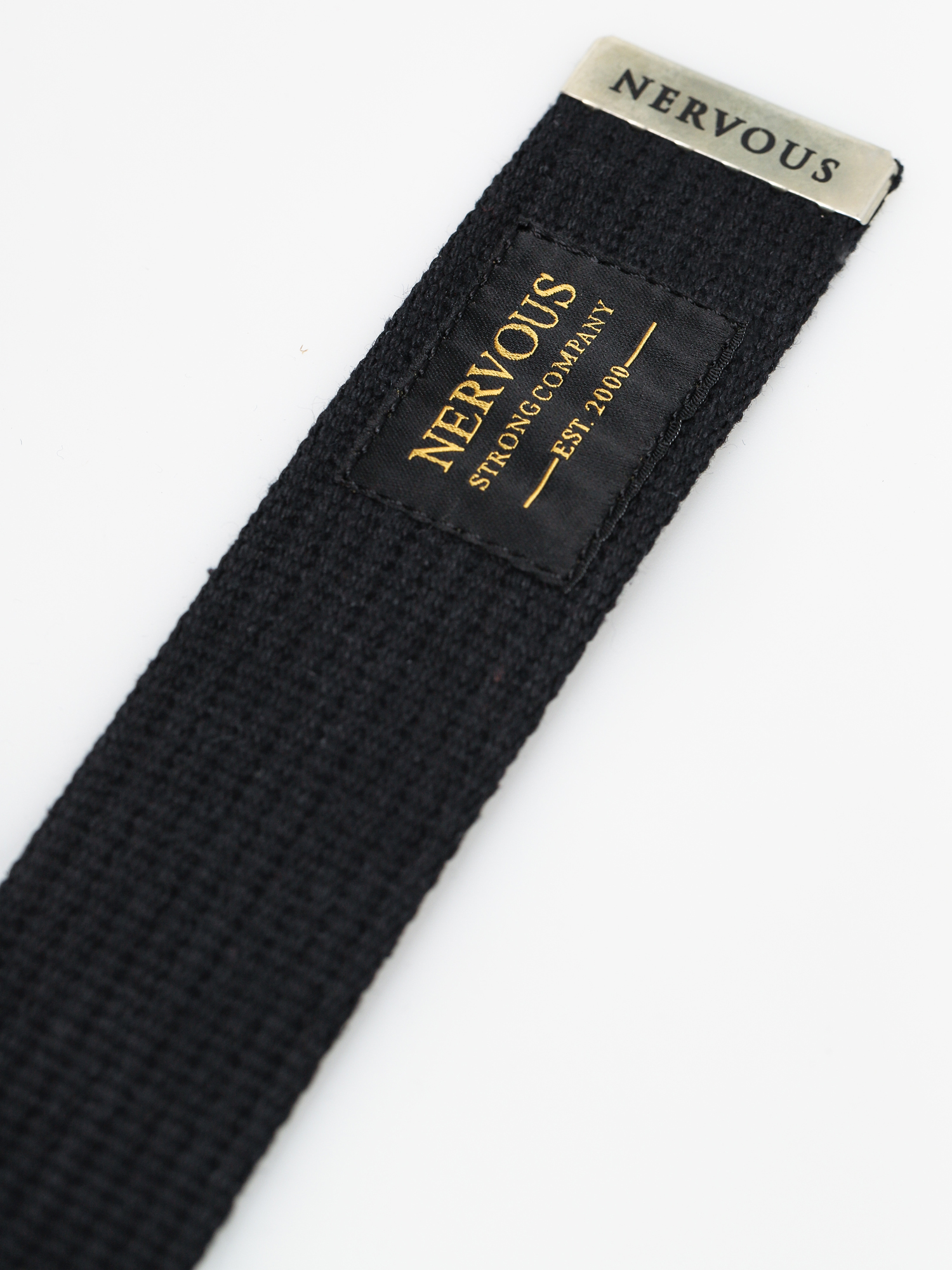 Pasek Nervous Classic (black/silver)